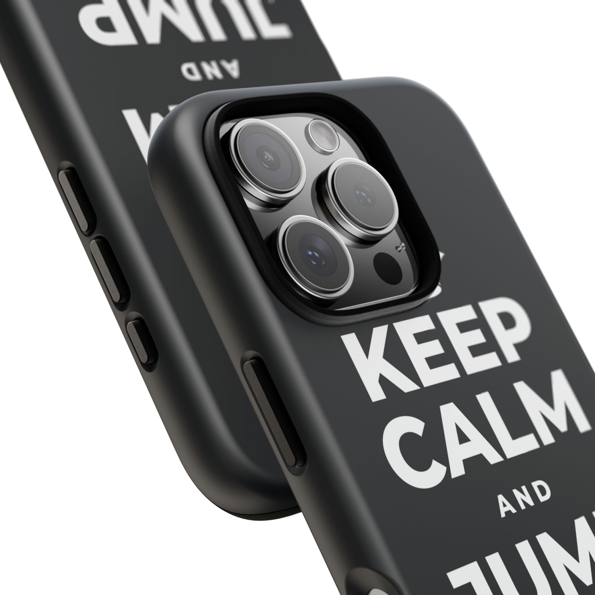 KEEP CALM AND JUMP IN A PUDDLE Phone Case (Dark)