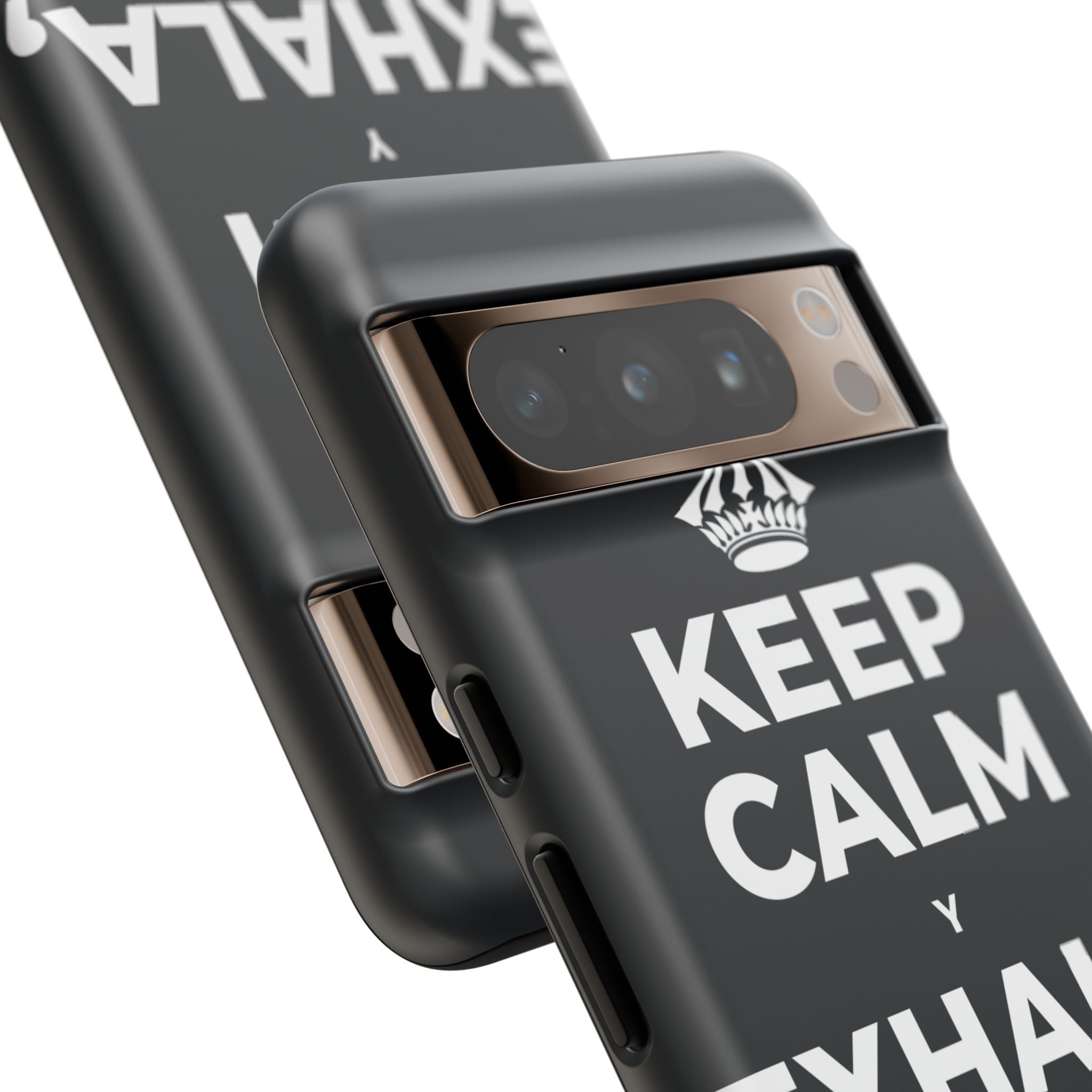 KEEP CALM Y EXHALA, ES VIERNES Phone Case (Dark)