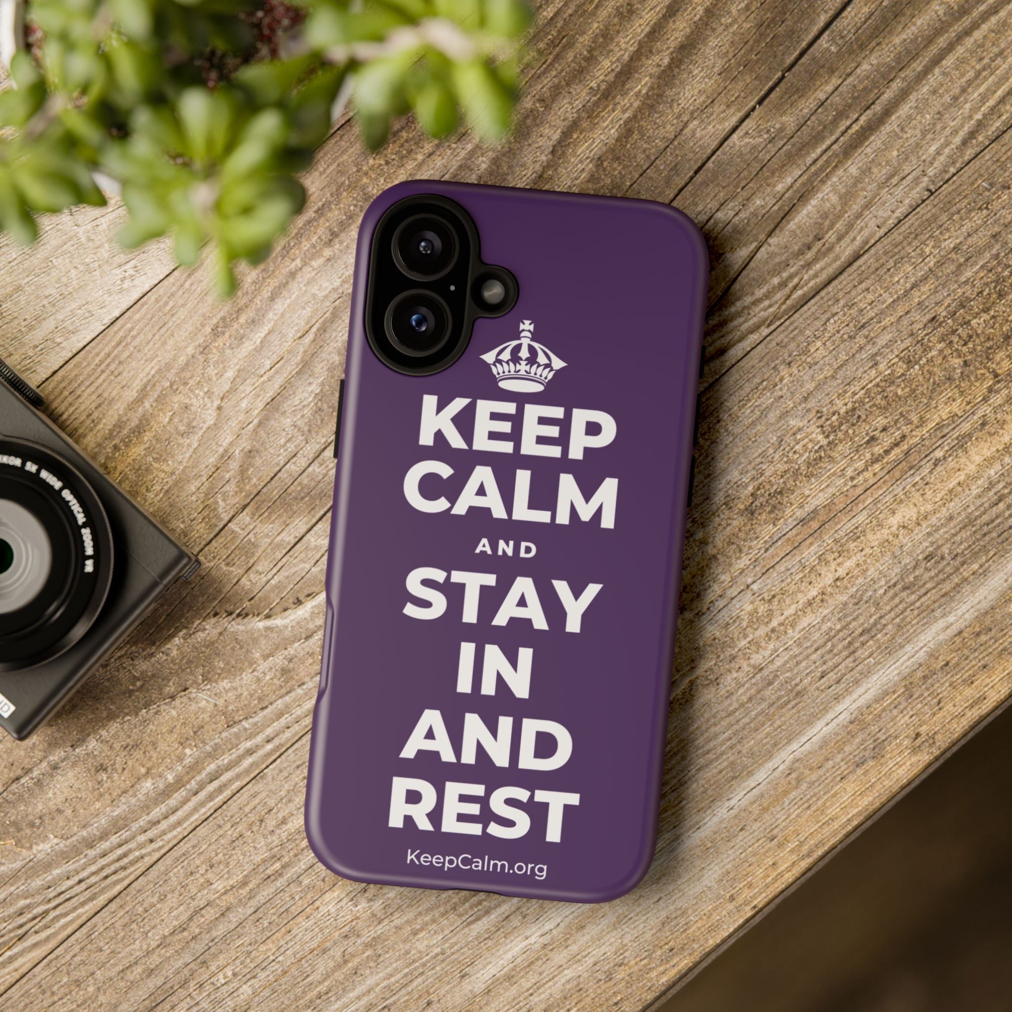 KEEP CALM AND STAY IN AND REST Phone Case