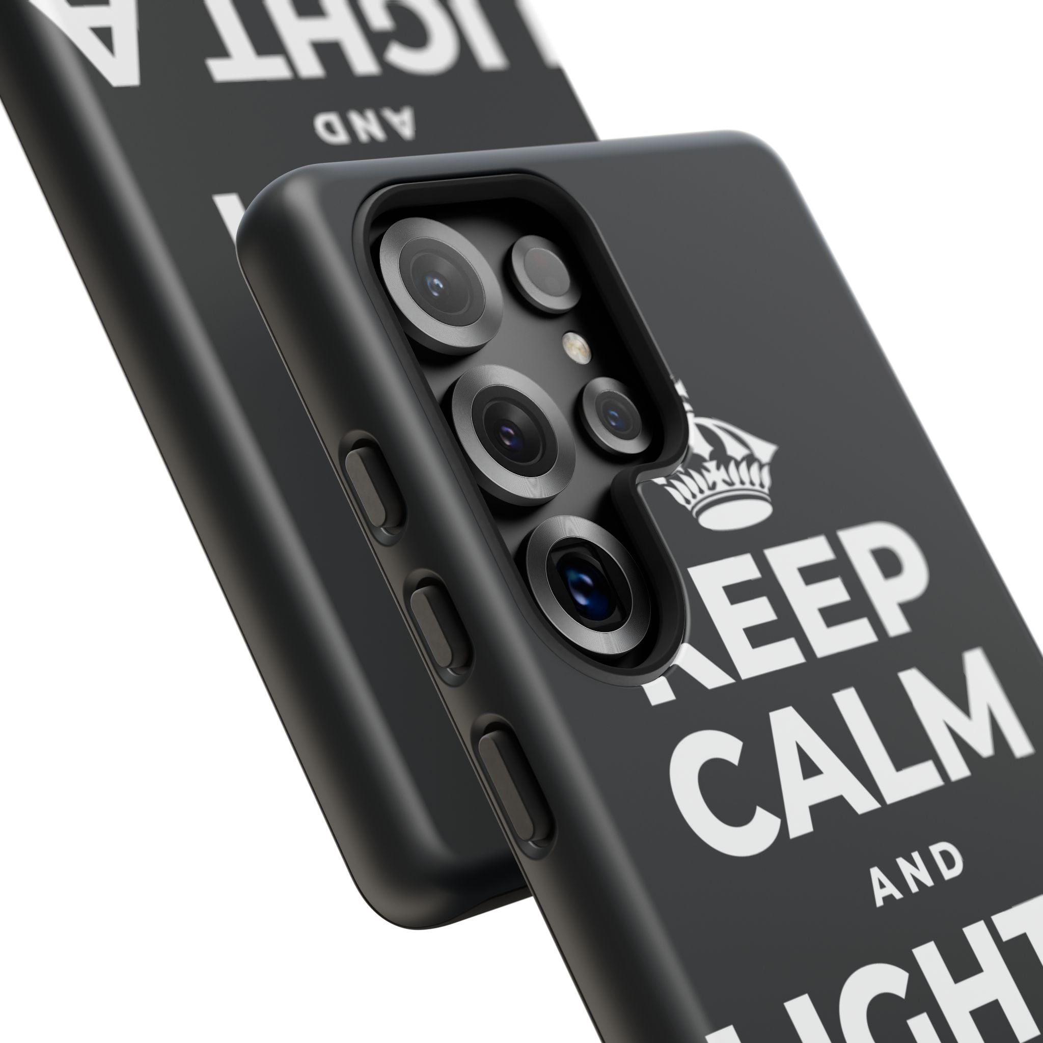 KEEP CALM AND LIGHT A COZY CANDLE Phone Case (Dark)