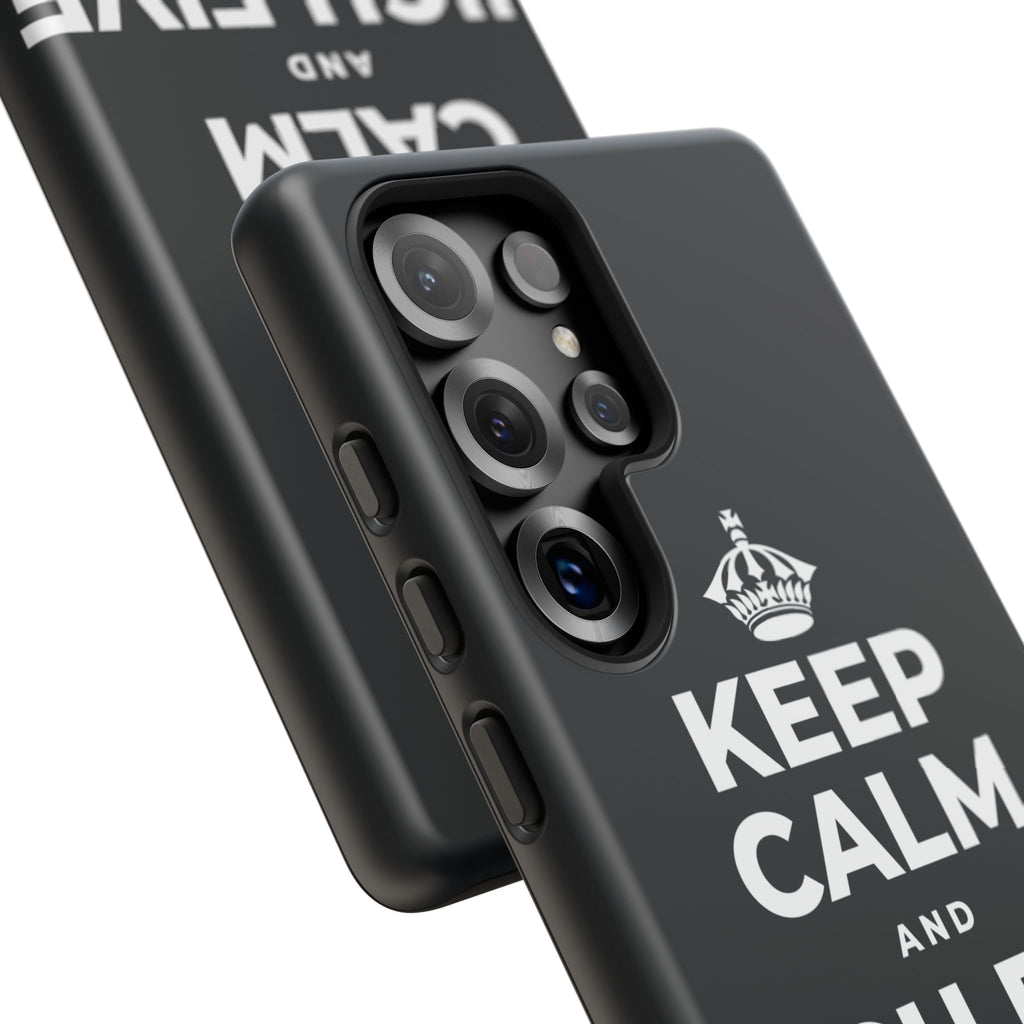 KEEP CALM AND HIGH FIVE SOMEONE Phone Case (Dark)