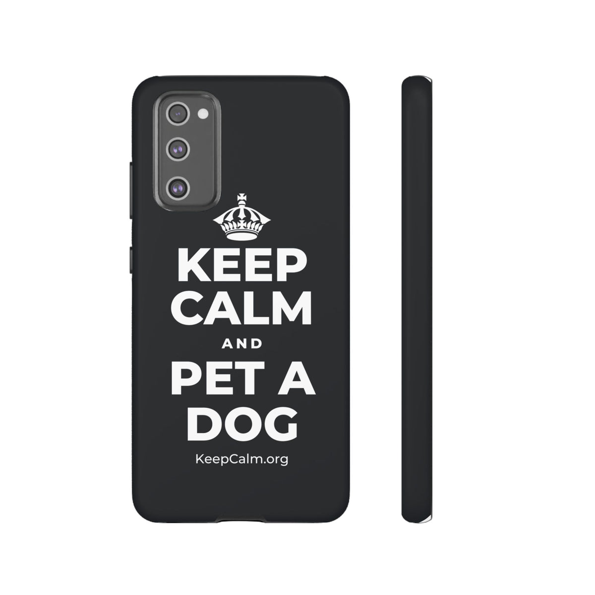 KEEP CALM AND PET A DOG Phone Case (Dark)