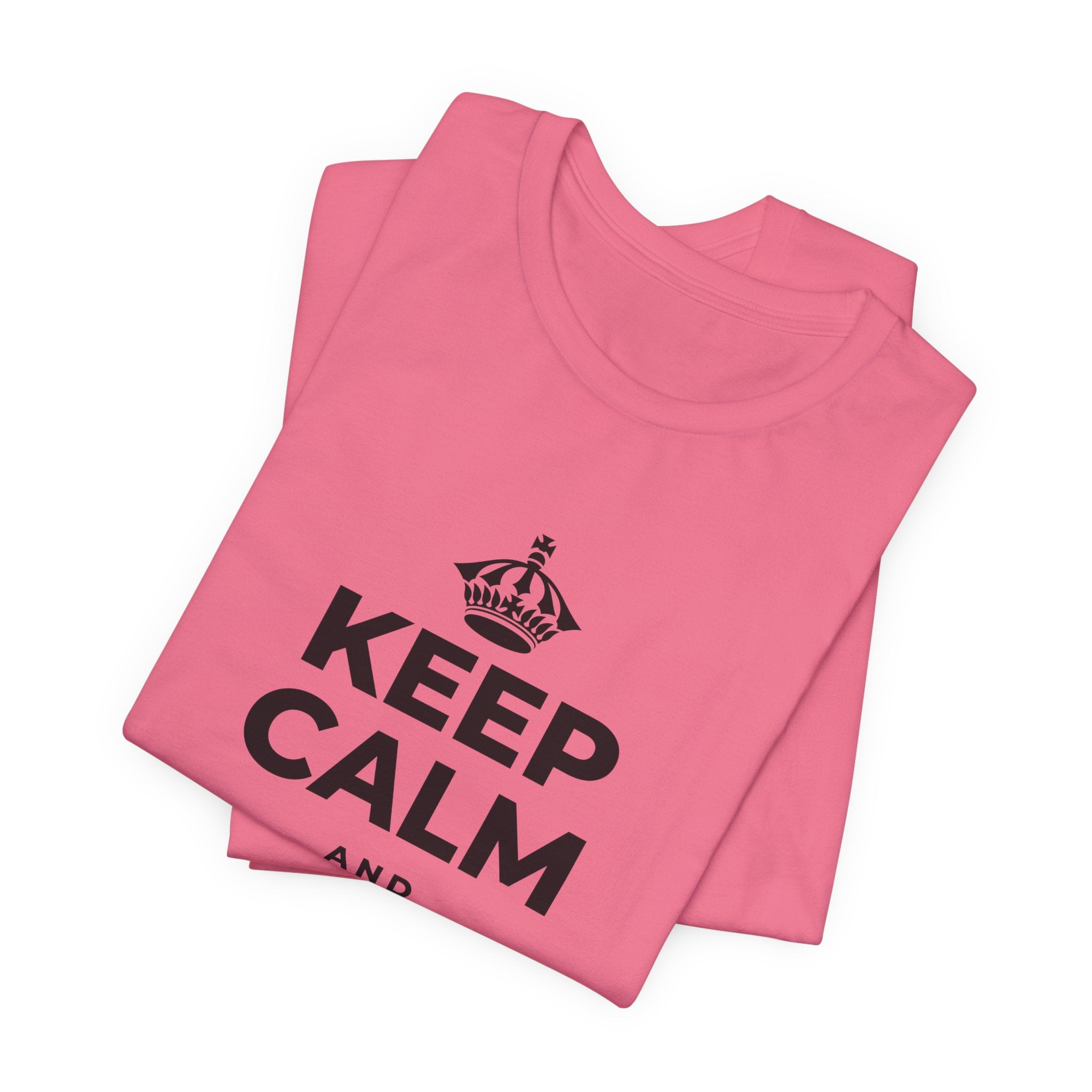 KEEP CALM AND GIVE ✌️ A CHANCE T-Shirt (Military Green–Autumn)