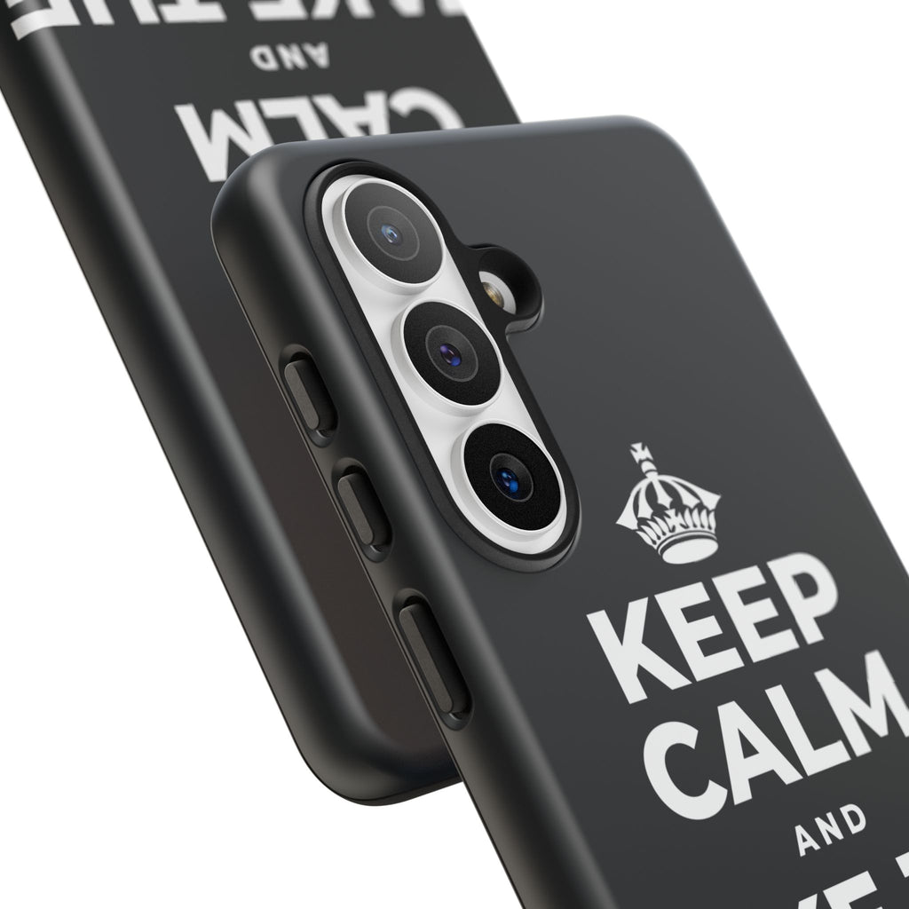 KEEP CALM AND TAKE THE SHOT Phone Case (Dark)
