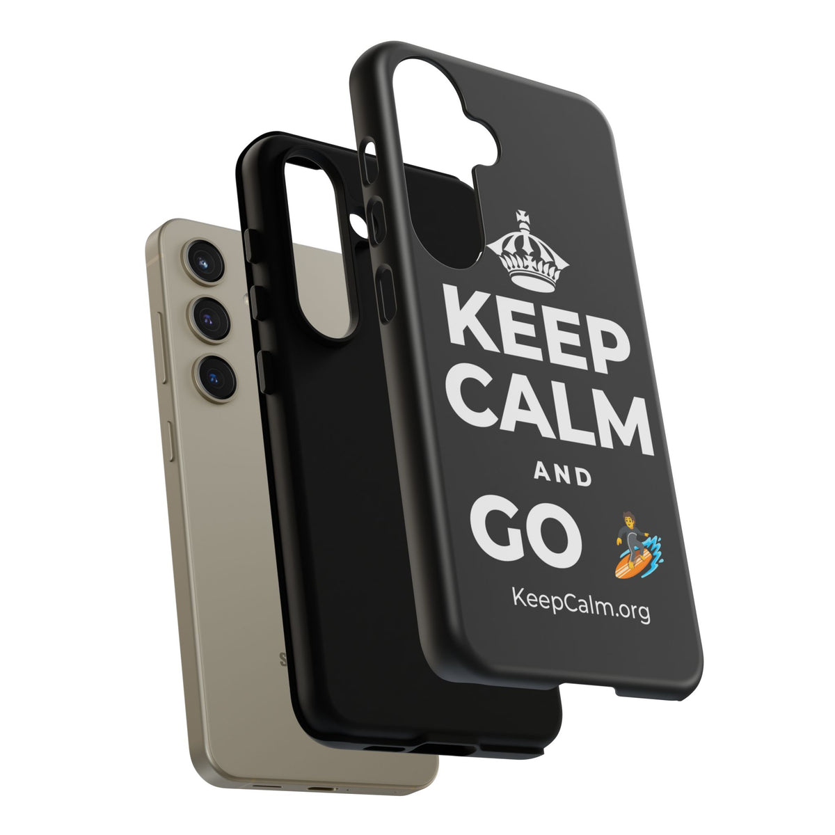 KEEP CALM AND GO 🏄 Phone Case