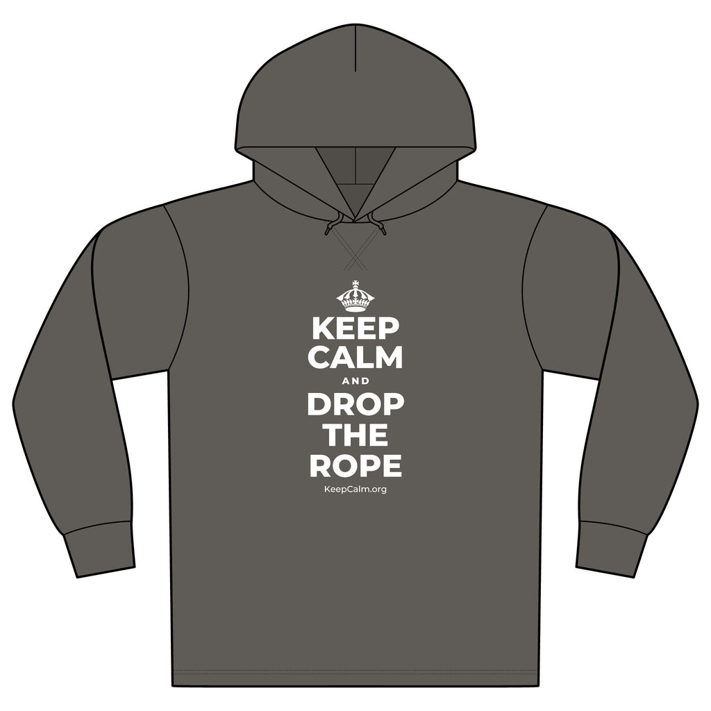 KEEP CALM AND DROP THE ROPE Organic Hoodie Tee