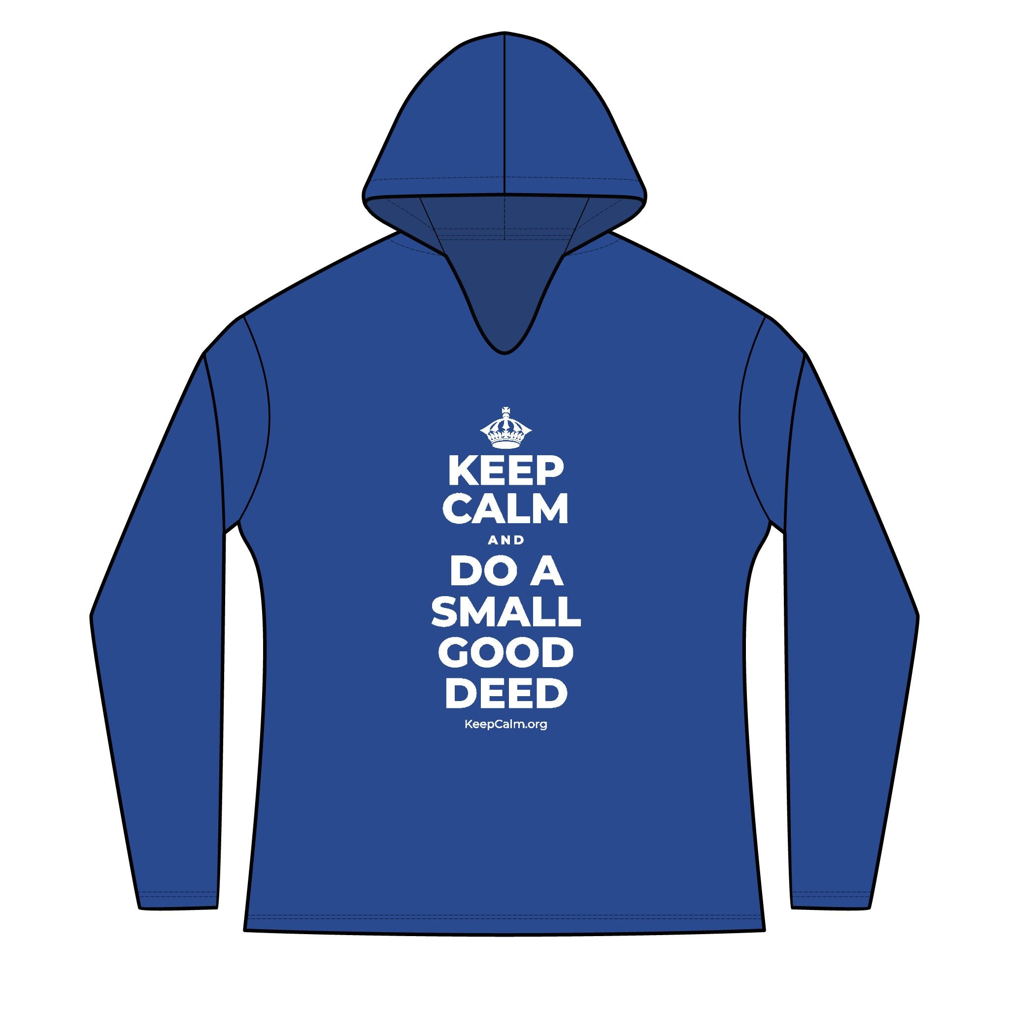 KEEP CALM AND DO A SMALL GOOD DEED Women's Long Sleeve Hoodie