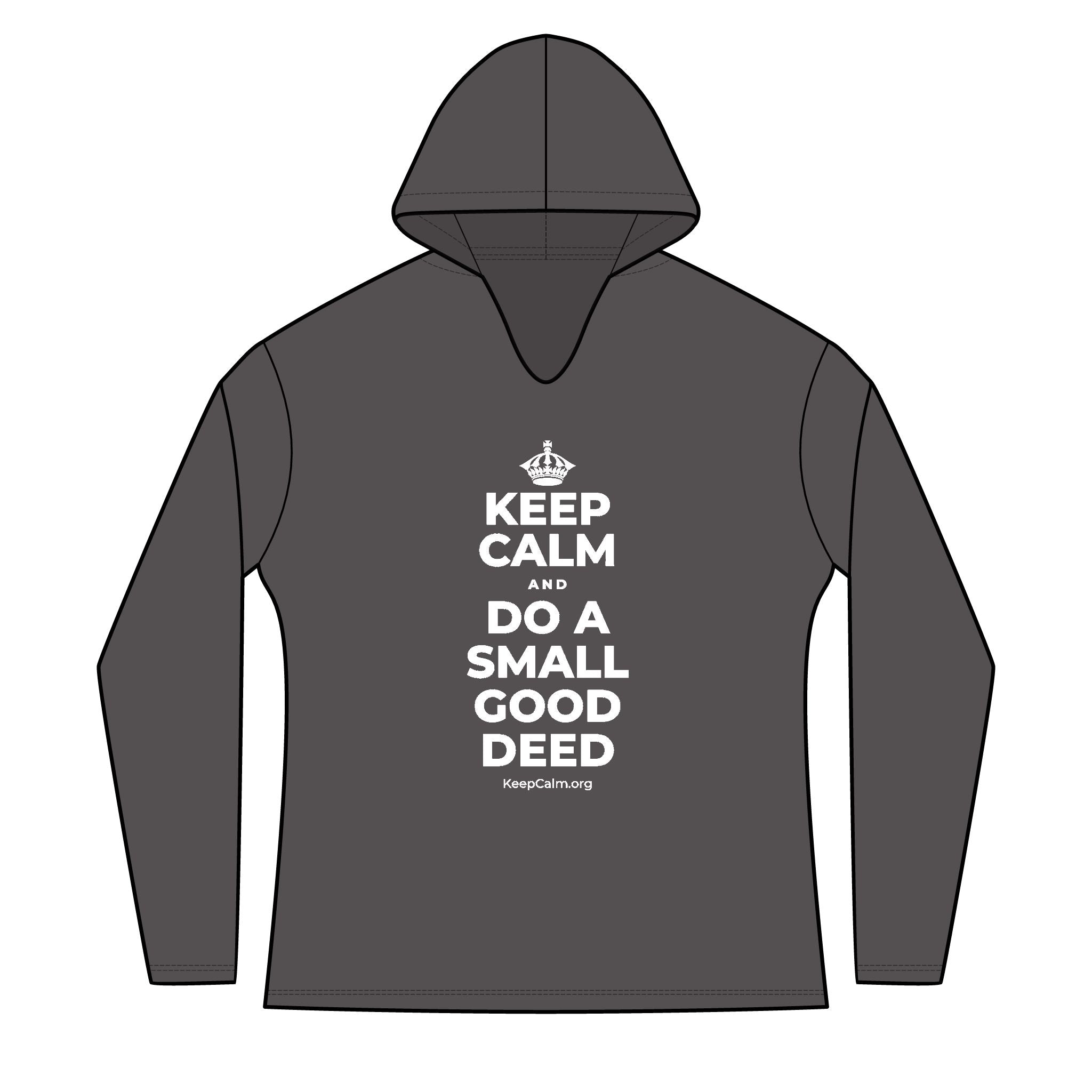 KEEP CALM AND DO A SMALL GOOD DEED Women's Long Sleeve Hoodie