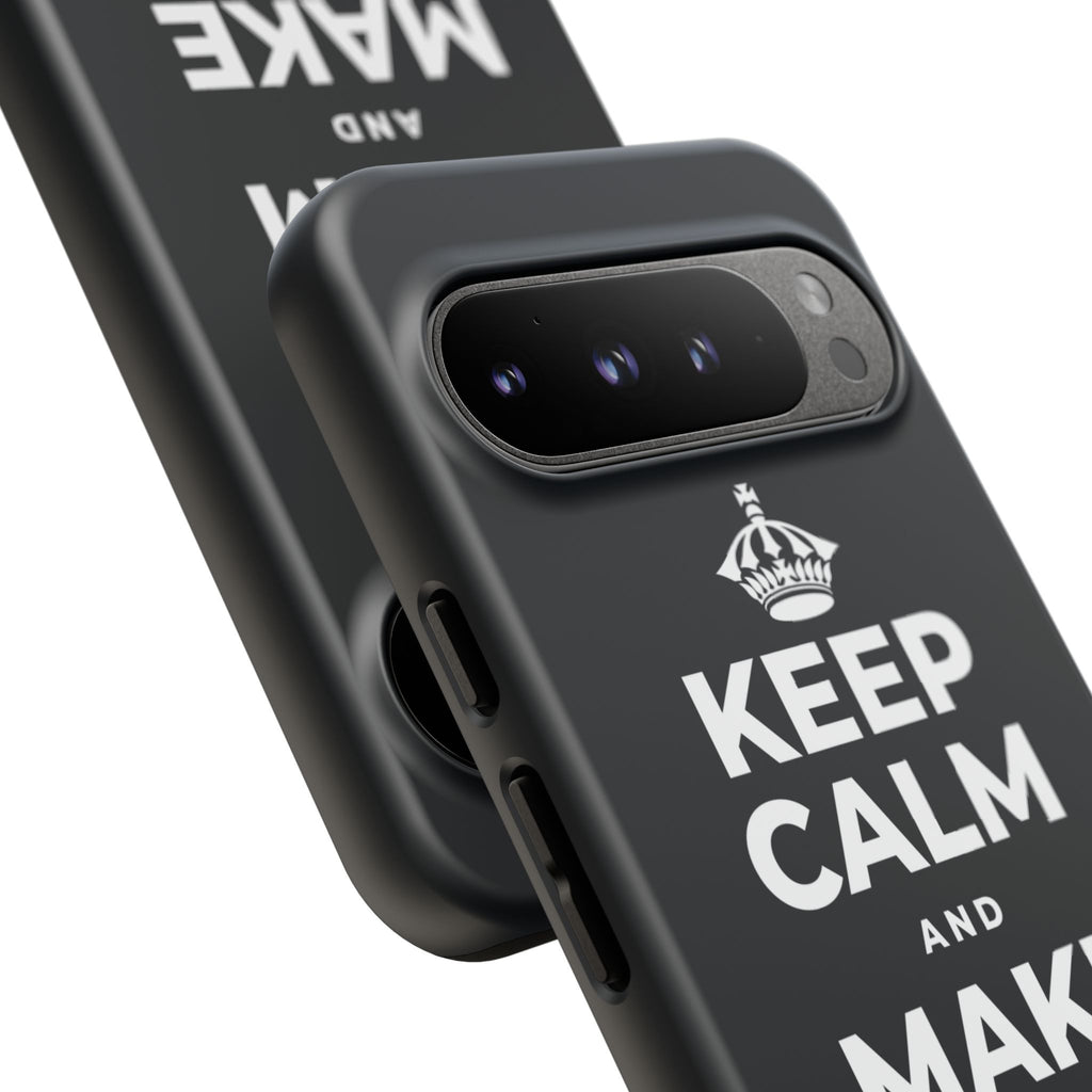 KEEP CALM AND MAKE YOUR MOVE Phone Case (Dark)