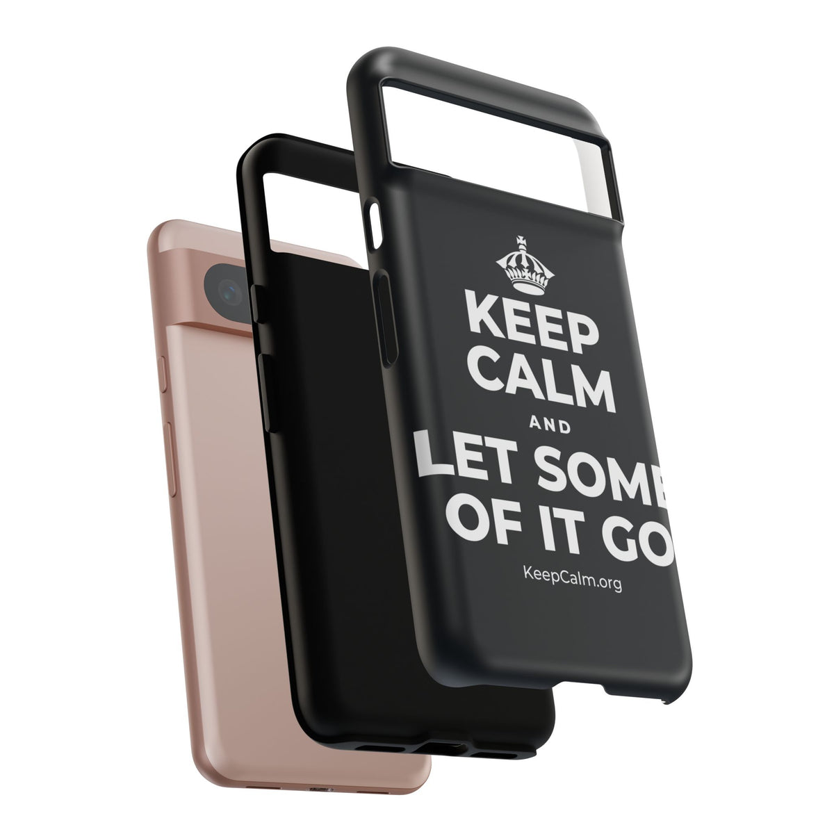 KEEP CALM AND LET SOME OF IT GO Phone Case (Dark)