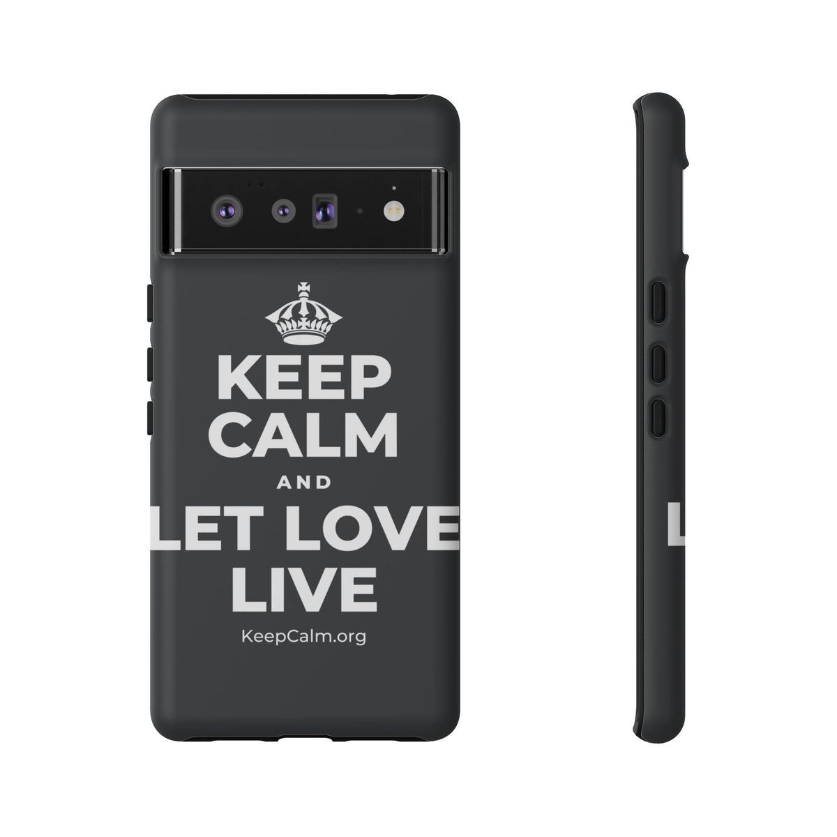 KEEP CALM AND LET LOVE LIVE Phone Case (Dark)