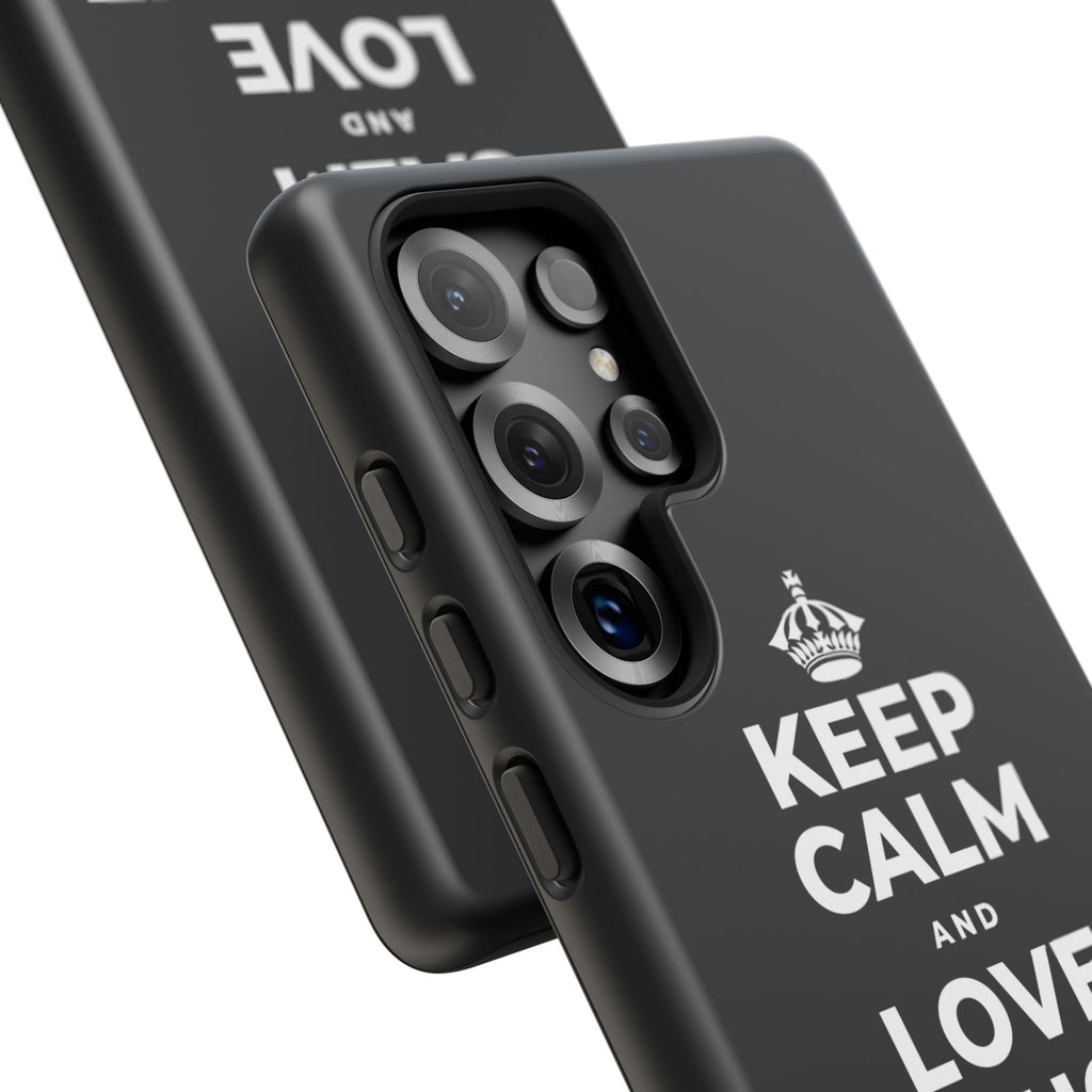 KEEP CALM AND LOVE WITHOUT POSSESSION Phone Case (Dark)