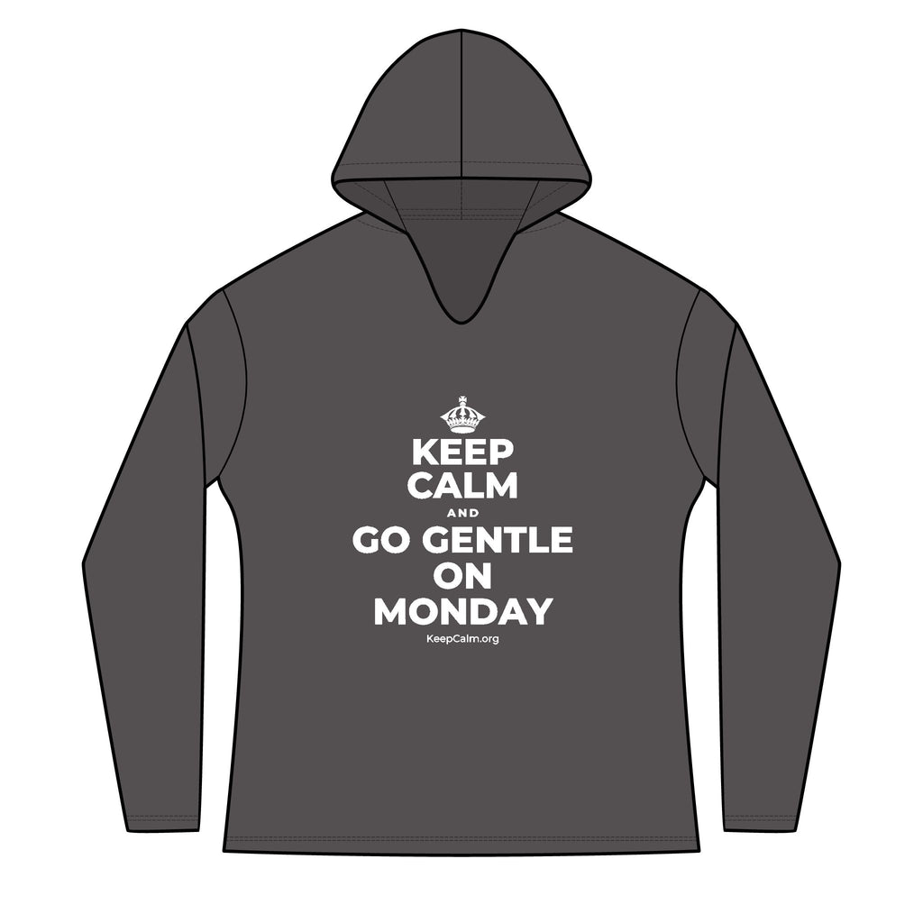 KEEP CALM AND GO GENTLE ON MONDAY Women's Long Sleeve Hoodie