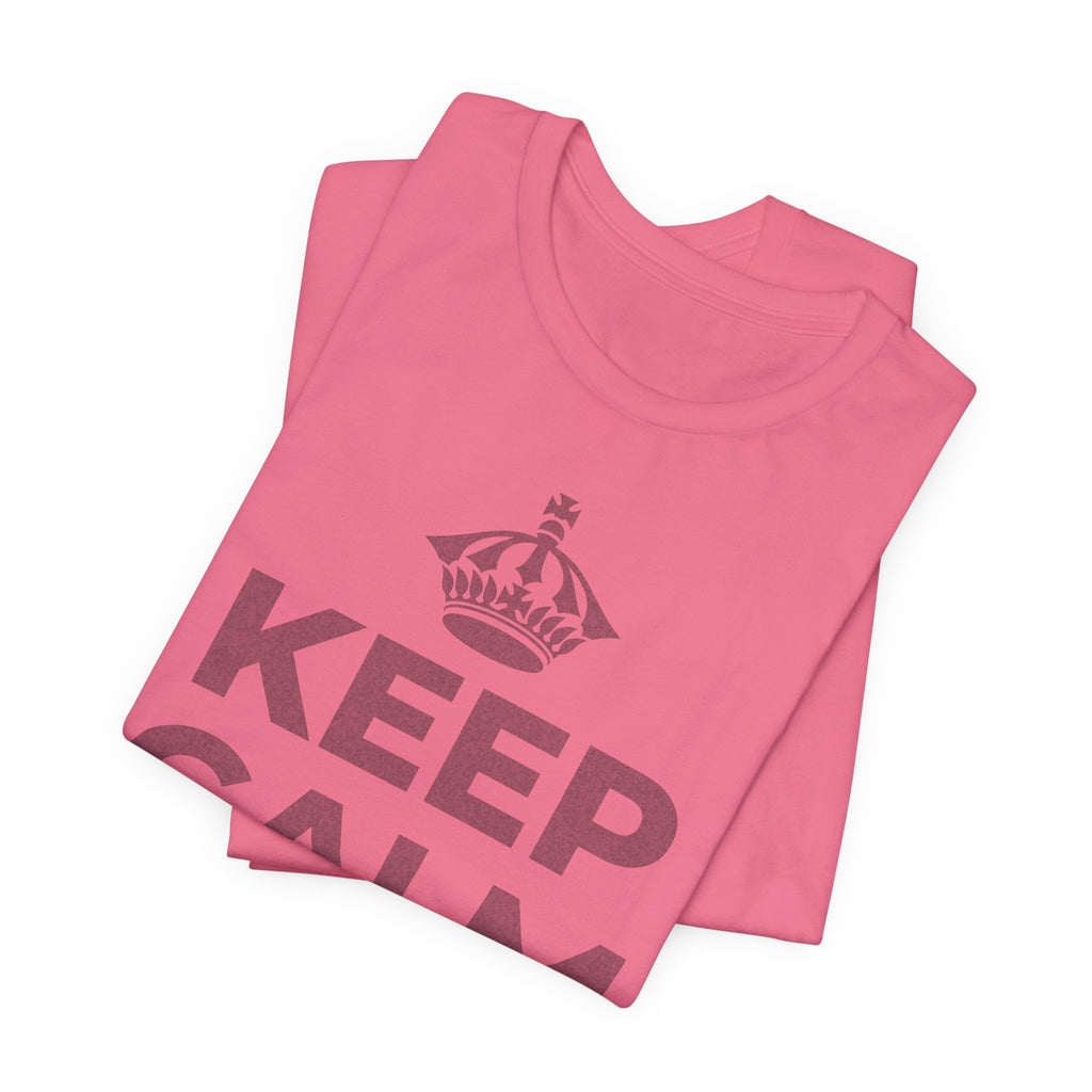 KEEP CALM AND 見知らぬ人に微笑んで T-Shirt (Military Green–Autumn)