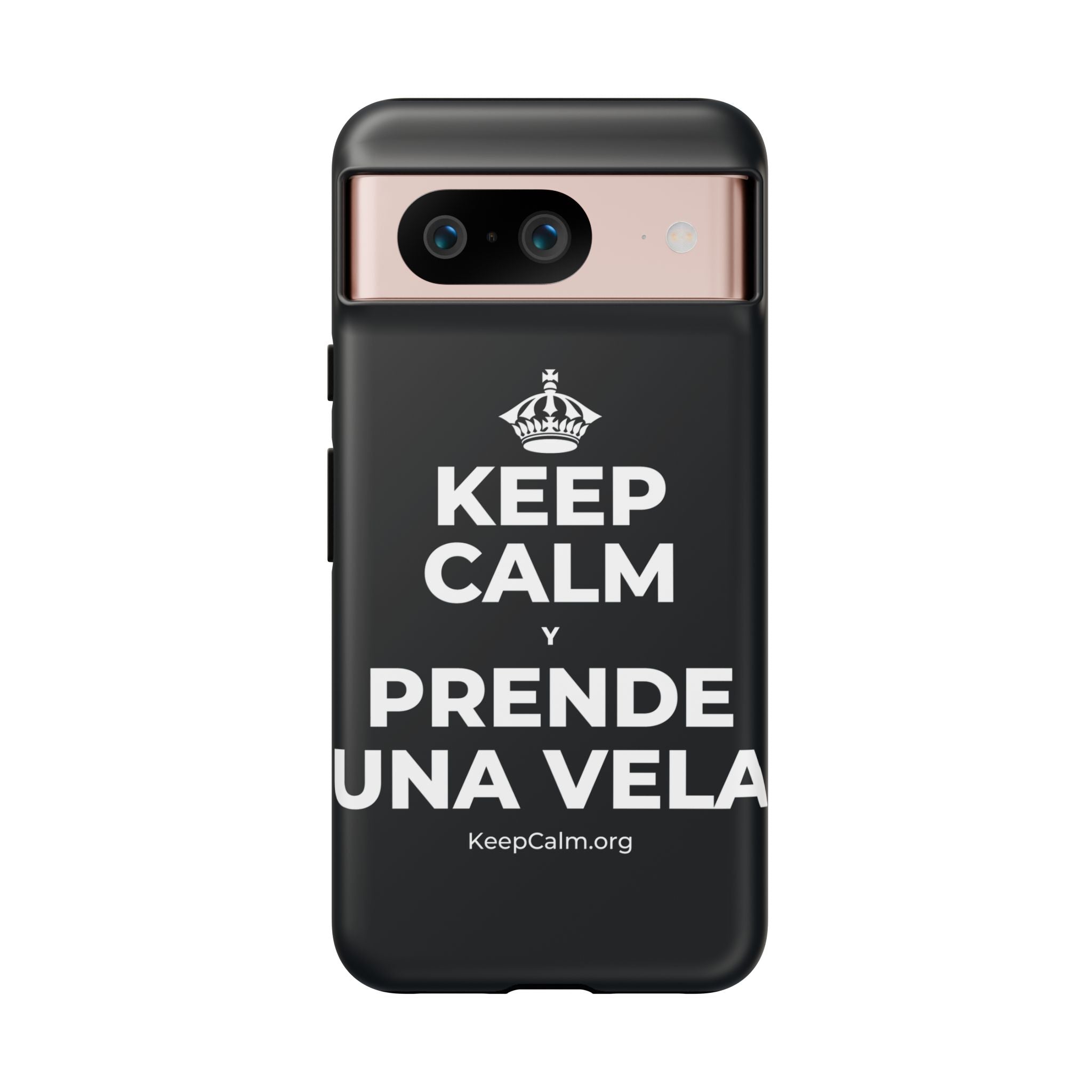 KEEP CALM Y PRENDE UNA VELA Phone Case (Dark)