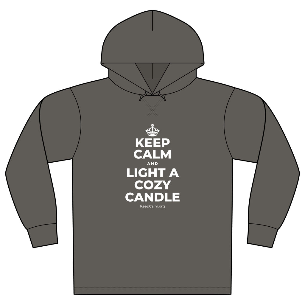 KEEP CALM AND LIGHT A COZY CANDLE Organic Hoodie Tee