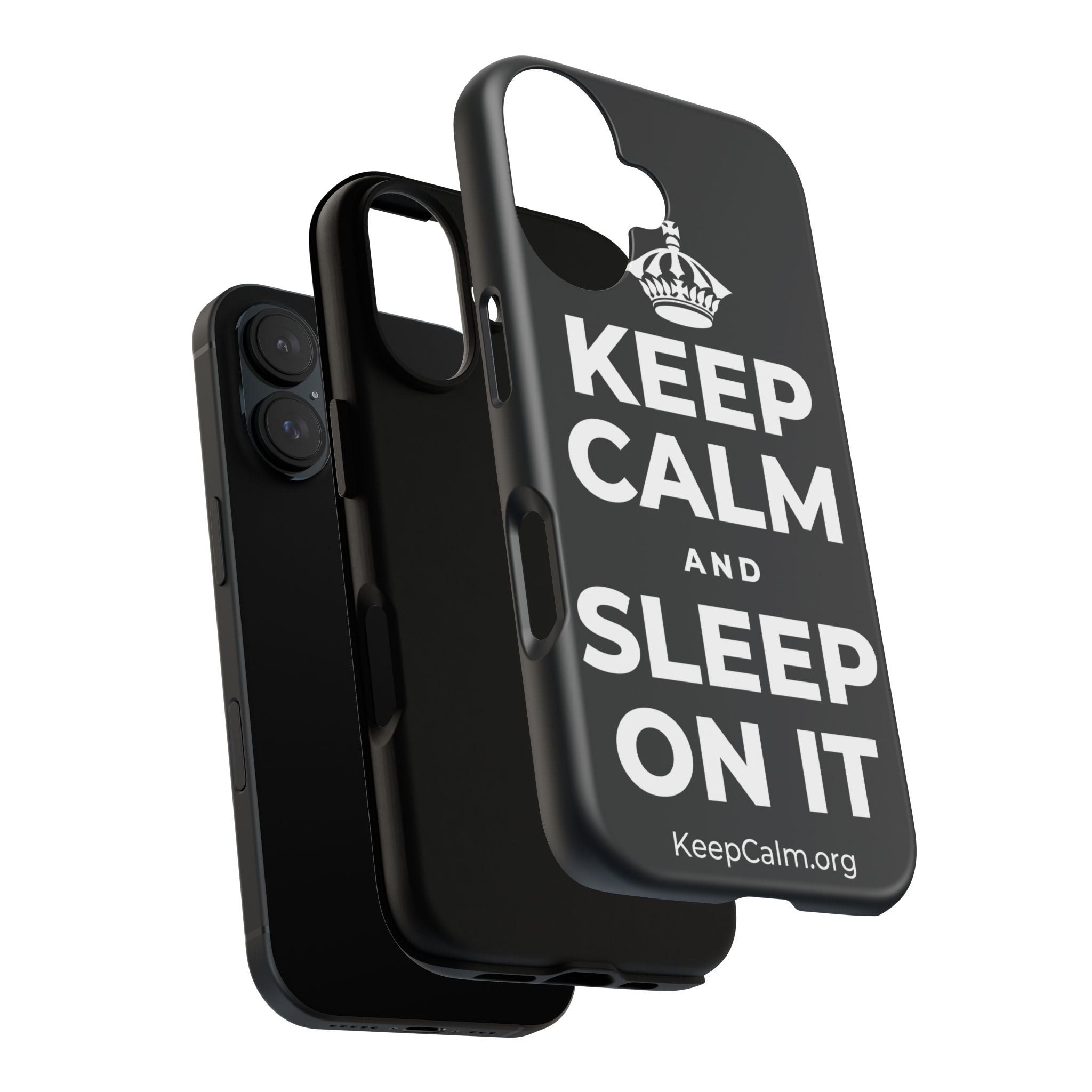 KEEP CALM AND SLEEP ON IT Phone Case (Dark)