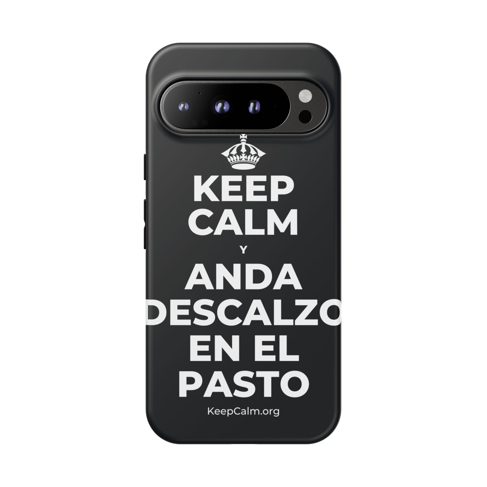 KEEP CALM Y ANDA DESCALZO EN EL PASTO Phone Case (Dark)