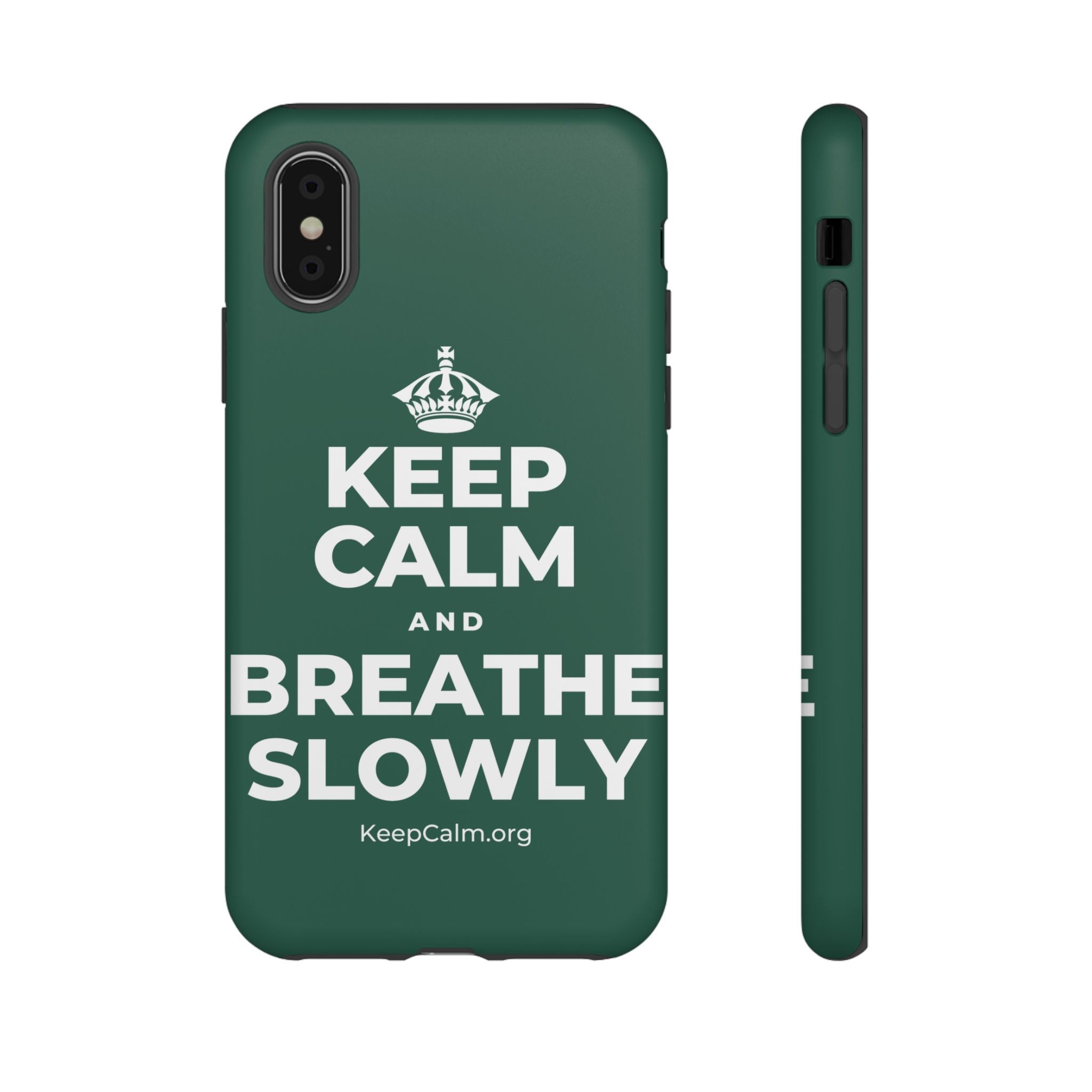 KEEP CALM AND BREATHE SLOWLY Phone Case
