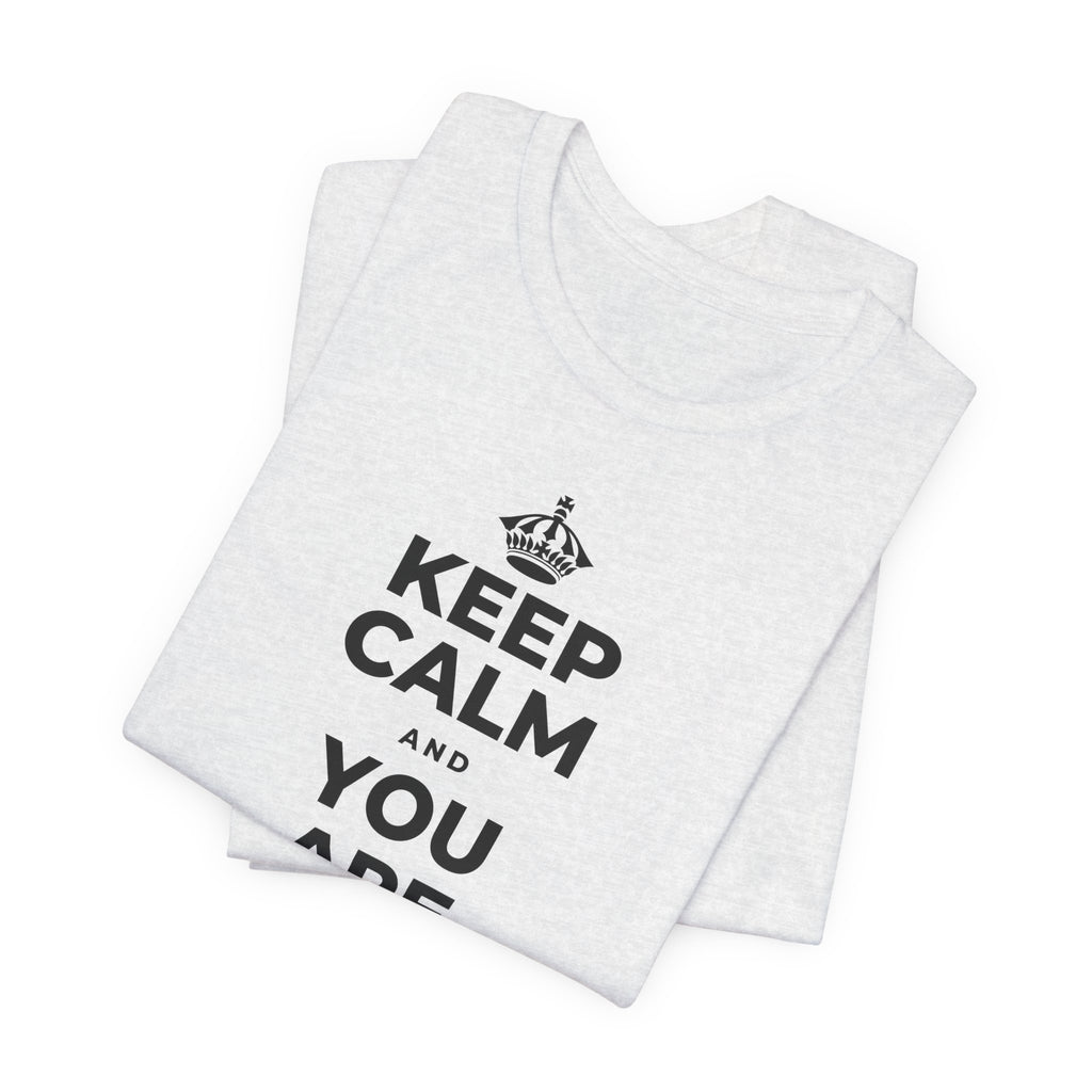 KEEP CALM AND YOU ARE DOING GREAT TODAY T-Shirt (Soft Cream–Heather Mauve)