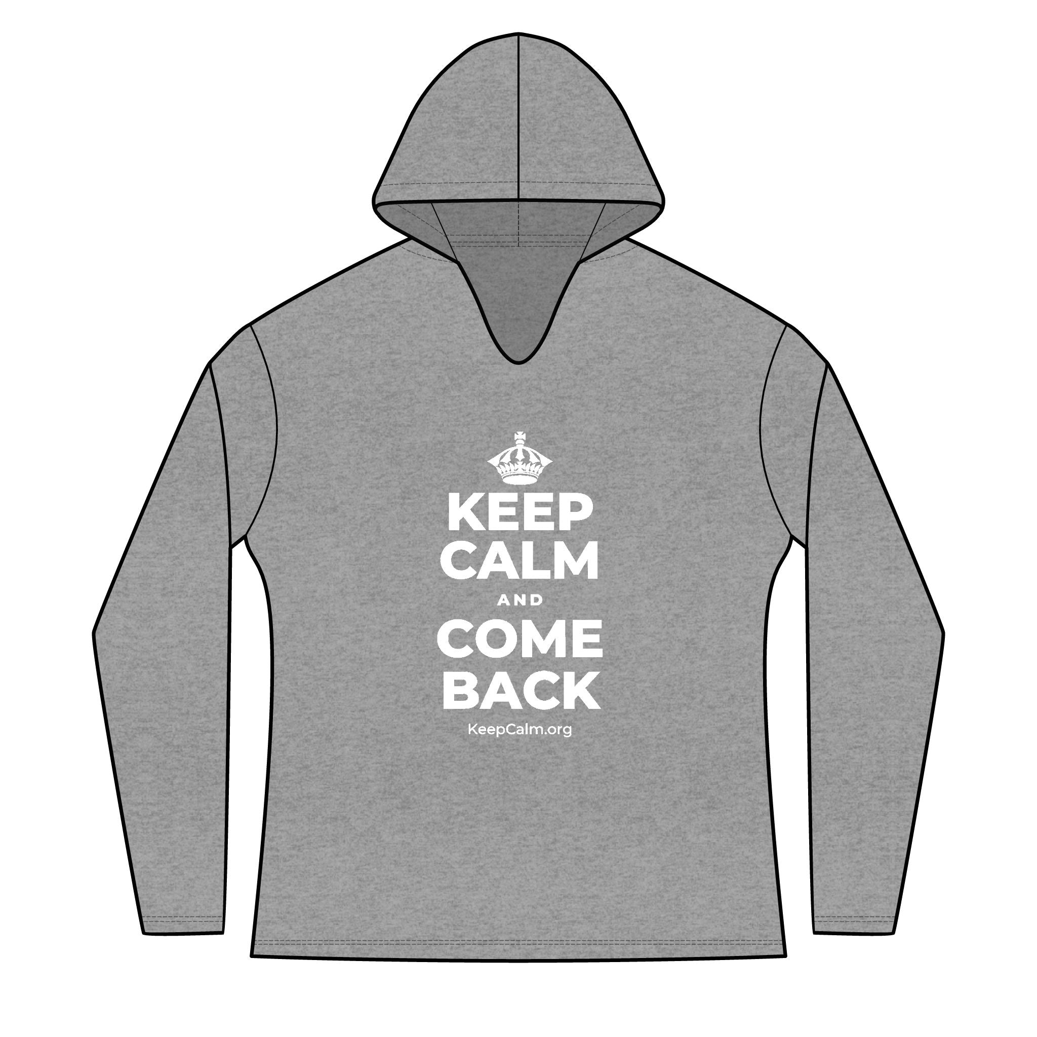 KEEP CALM AND COME BACK Women's Long Sleeve Hoodie