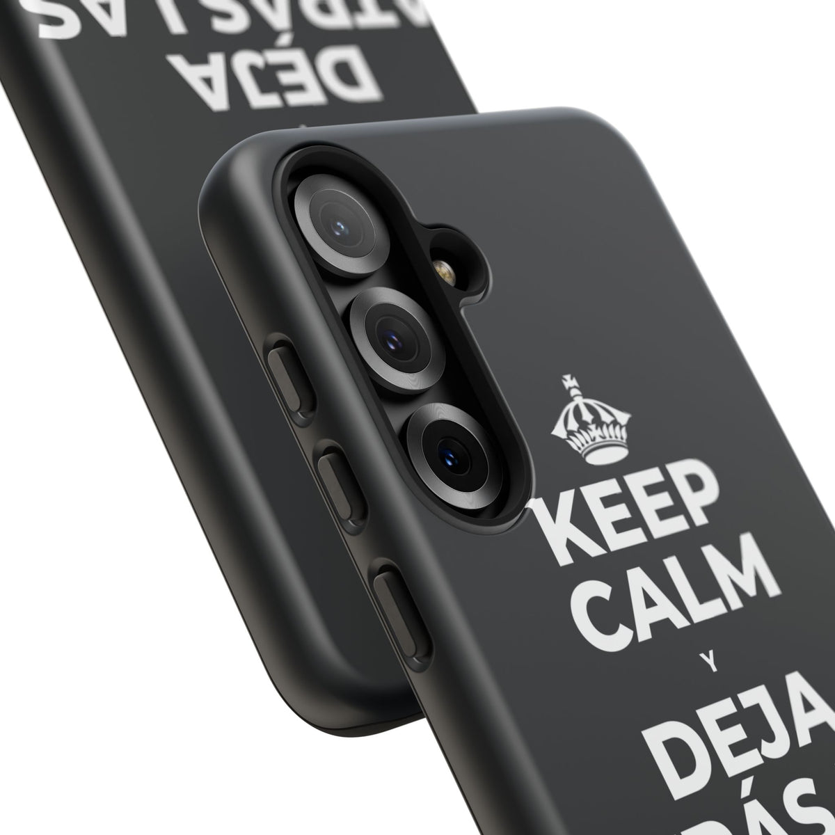 KEEP CALM Y DEJA ATRÁS LAS VIEJAS CARGAS Phone Case (Dark)