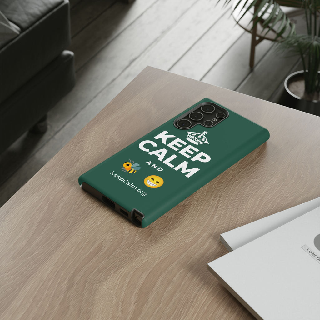 KEEP CALM AND BEE HAPPY Phone Case