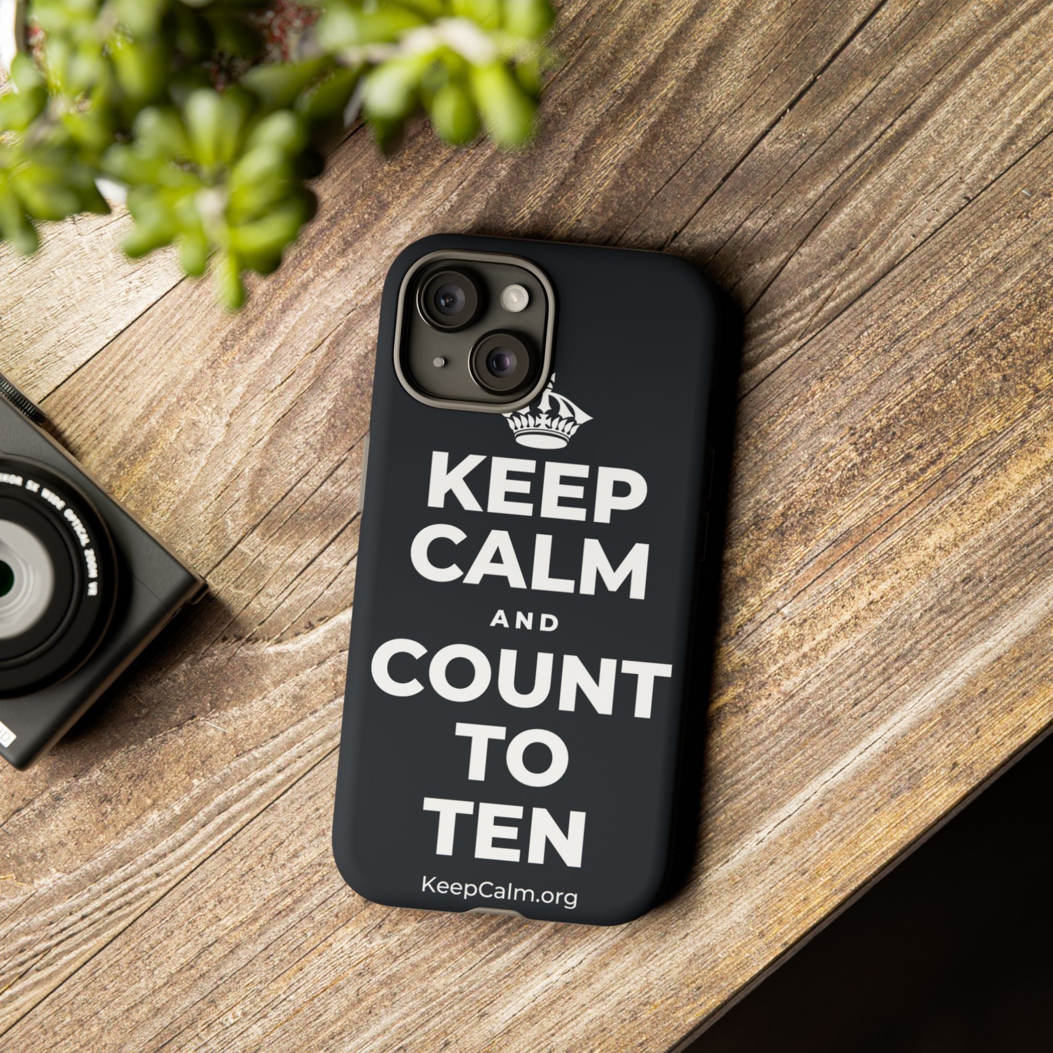 KEEP CALM AND COUNT TO TEN Phone Case (Dark)