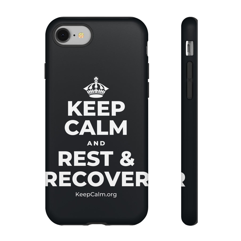KEEP CALM AND REST & RECOVER Phone Case (Dark)