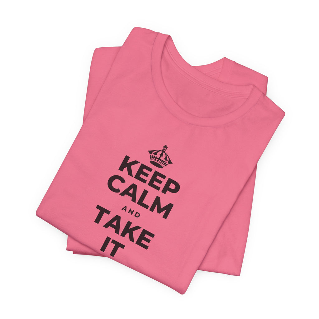 KEEP CALM AND TAKE IT ONE DAY AT A TIME T-Shirt (Military Green–Autumn)