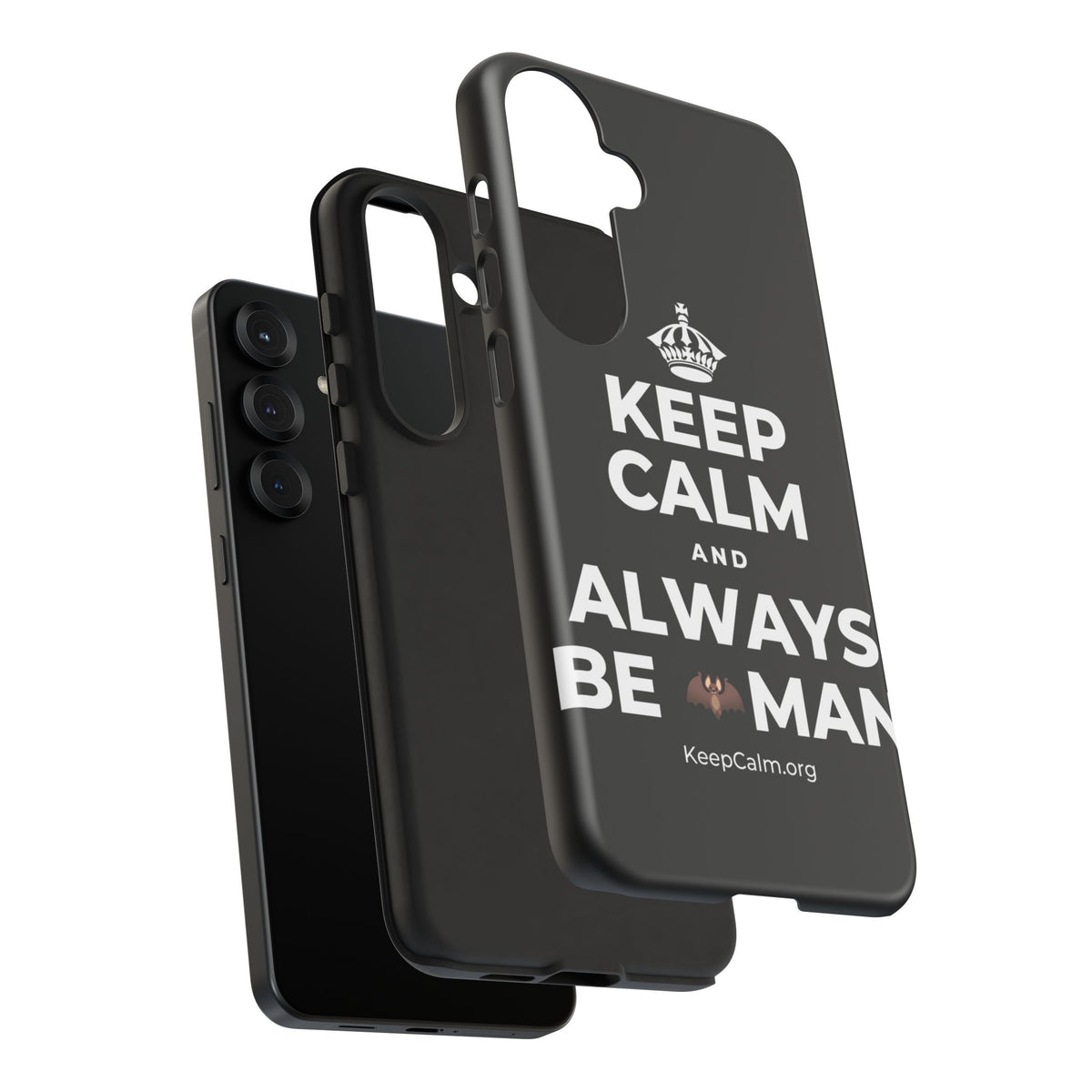 KEEP CALM AND ALWAYS BE 🦇MAN Phone Case