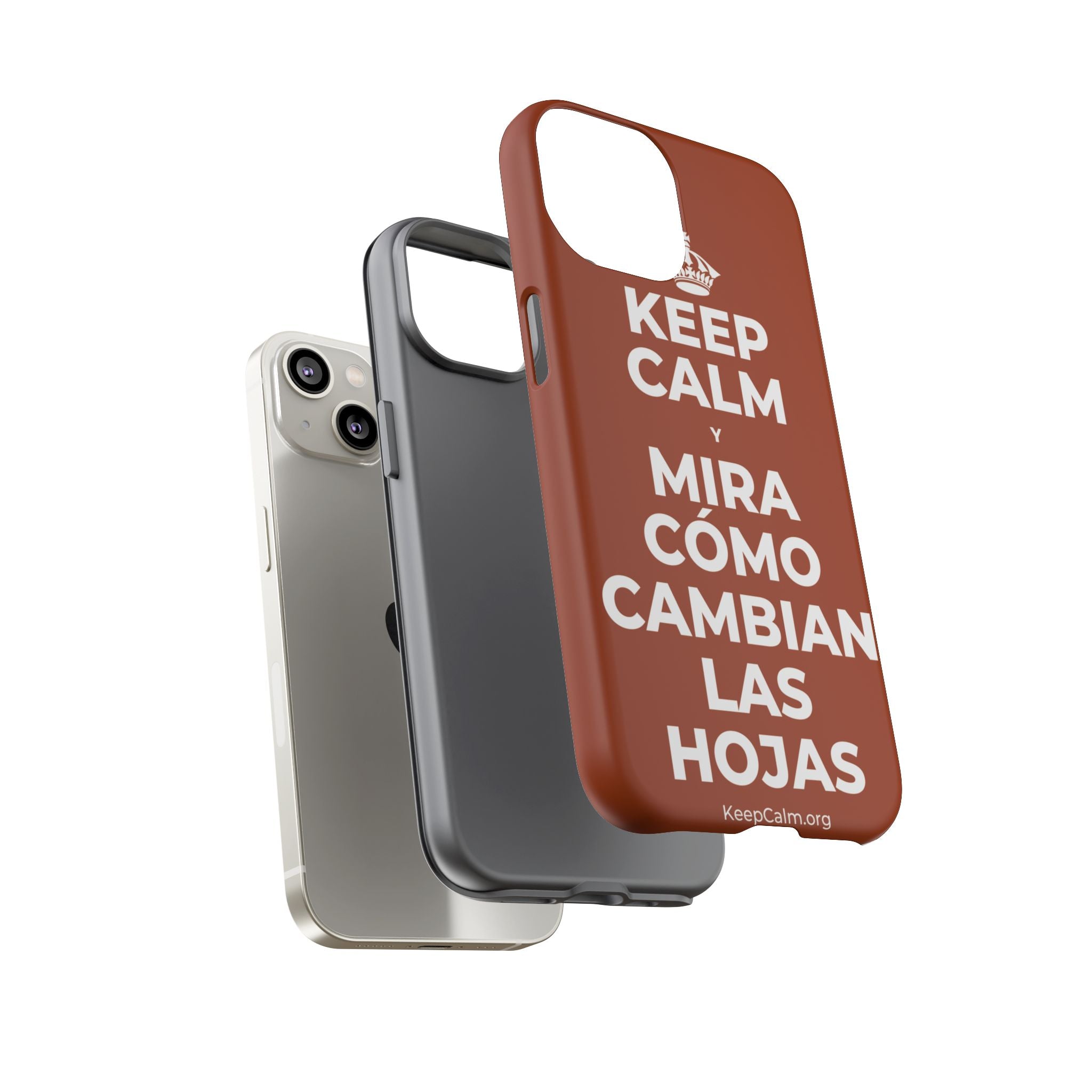 KEEP CALM Y MIRA CÓMO CAMBIAN LAS HOJAS Phone Case