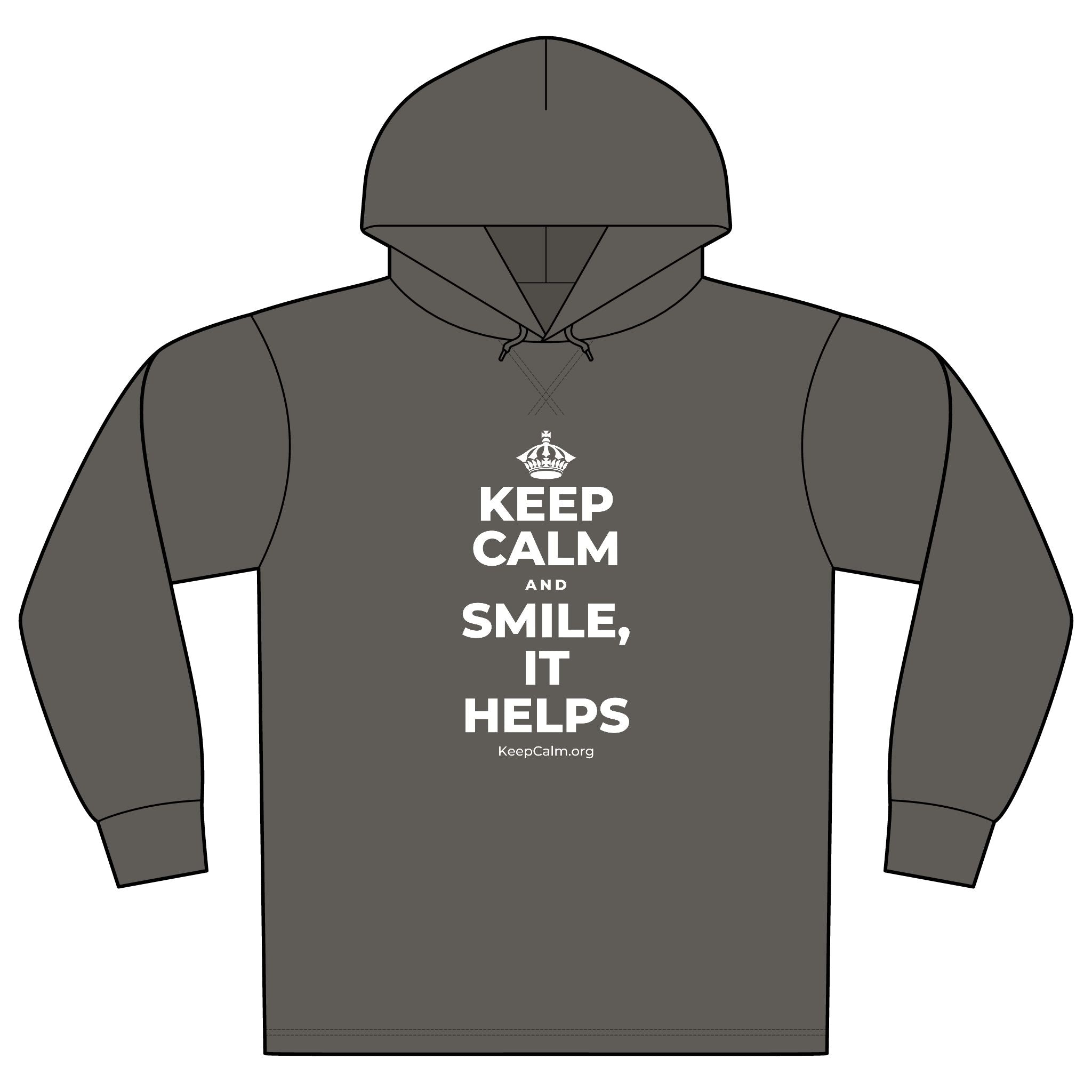 KEEP CALM AND SMILE, IT HELPS Organic Hoodie Tee