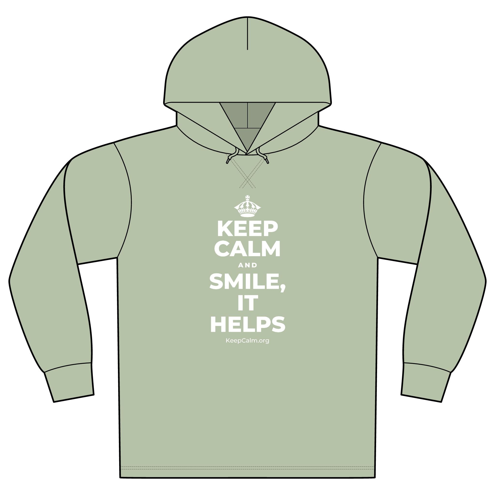 KEEP CALM AND SMILE, IT HELPS Organic Hoodie Tee