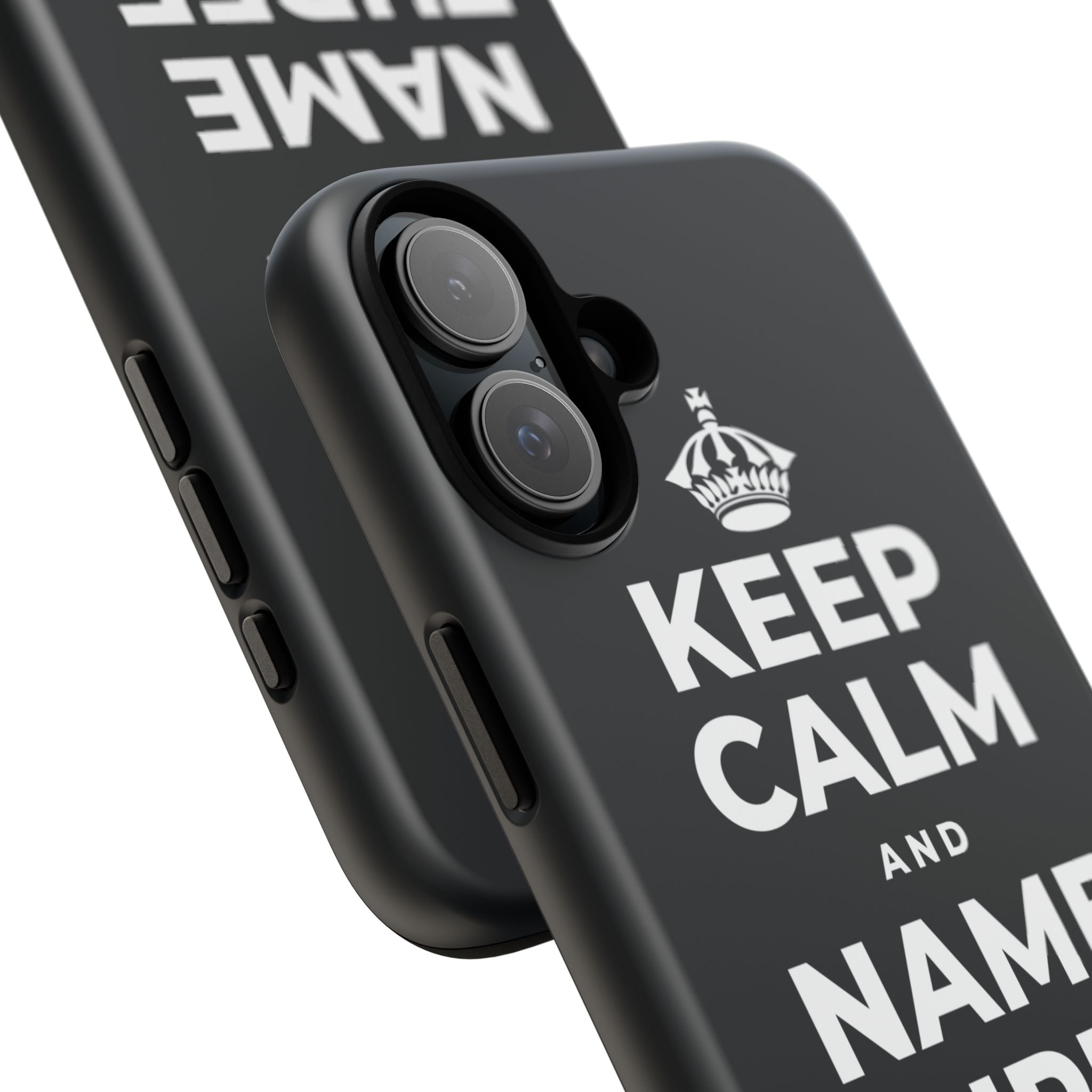 KEEP CALM AND NAME THREE GOOD THINGS Phone Case (Dark)