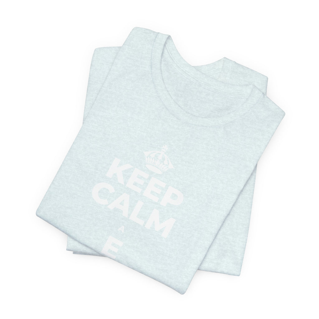 KEEP CALM A E AKAHAI, I NĀ WĀ A PAU T-Shirt (Soft Cream–Heather Mauve)