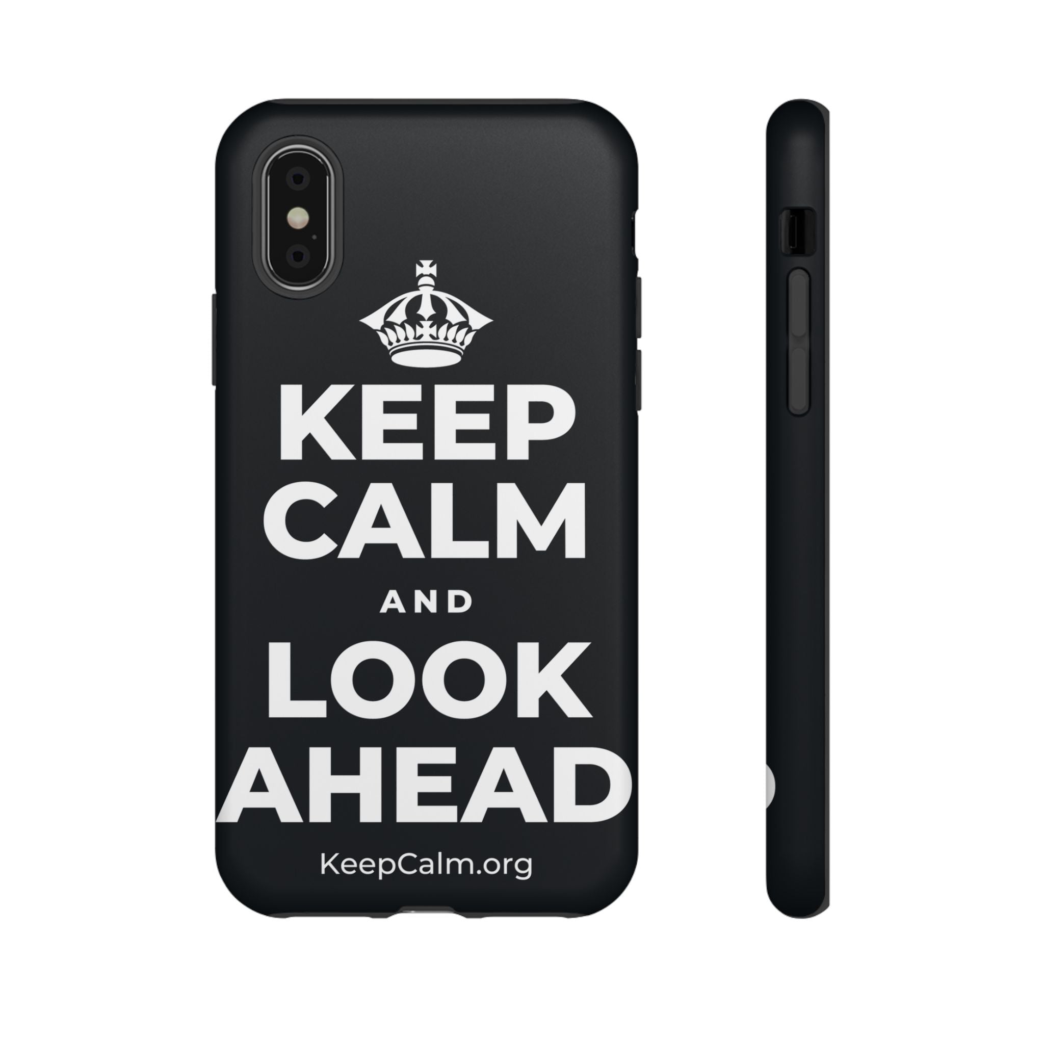 KEEP CALM AND LOOK AHEAD Phone Case (Dark)