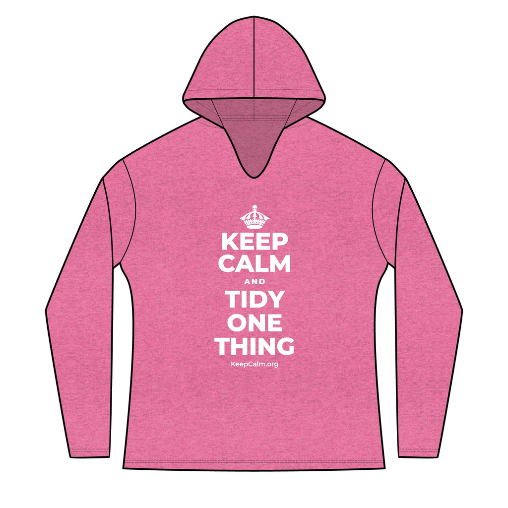 KEEP CALM AND TIDY ONE THING Women's Long Sleeve Hoodie