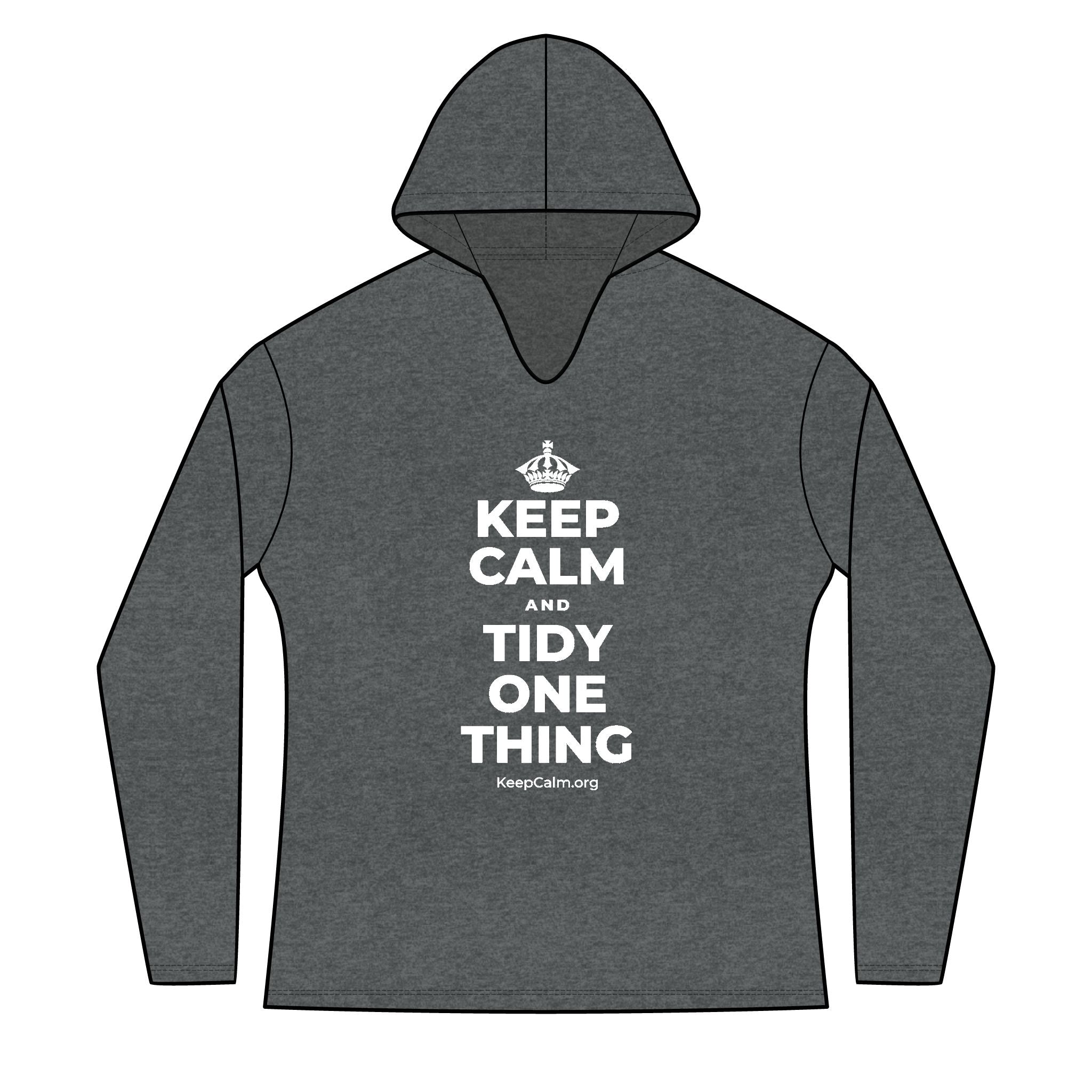 KEEP CALM AND TIDY ONE THING Women's Long Sleeve Hoodie