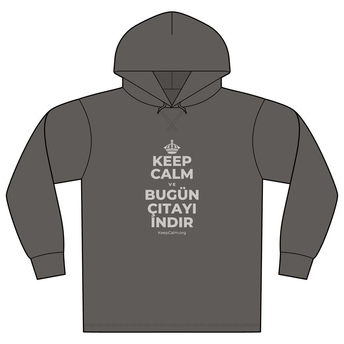 KEEP CALM VE BUGÜN ÇITAYI INDIR Organic Hoodie Tee