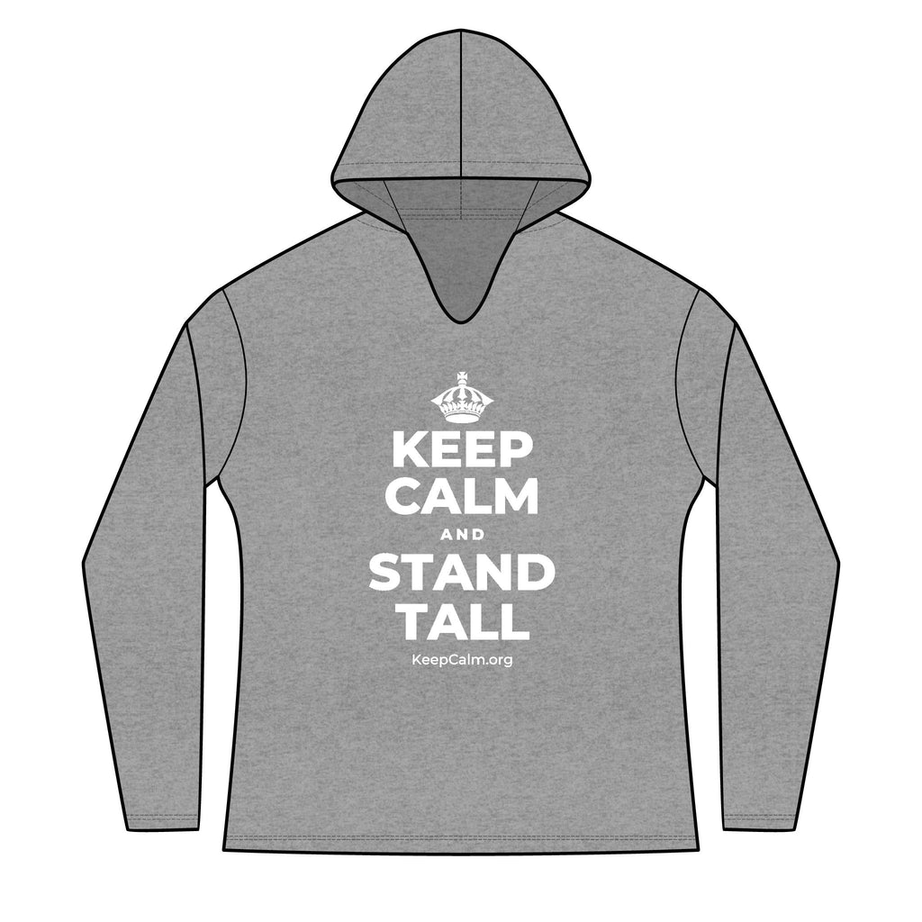 KEEP CALM AND STAND TALL Women's Long Sleeve Hoodie