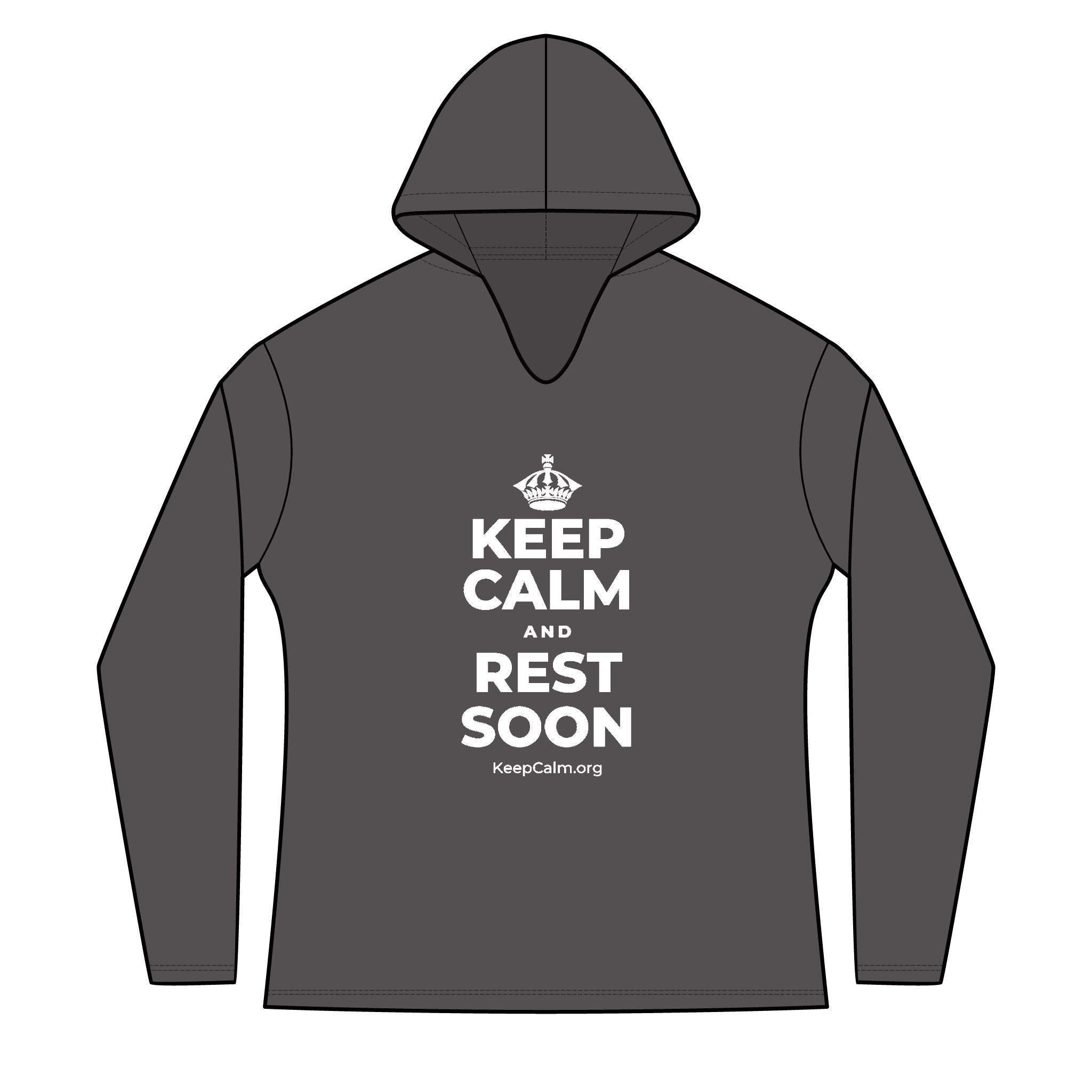 KEEP CALM AND REST SOON Women's Long Sleeve Hoodie