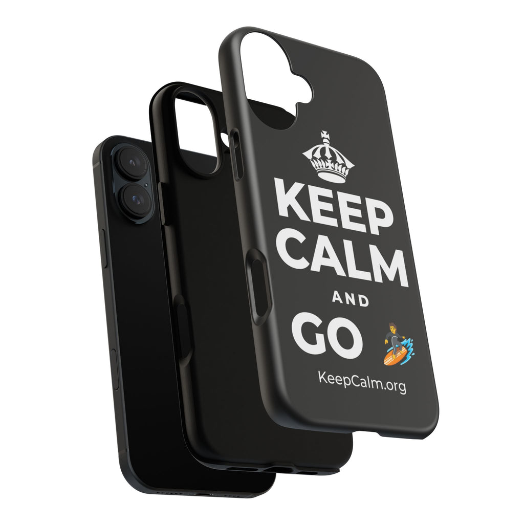 KEEP CALM AND GO 🏄 Phone Case