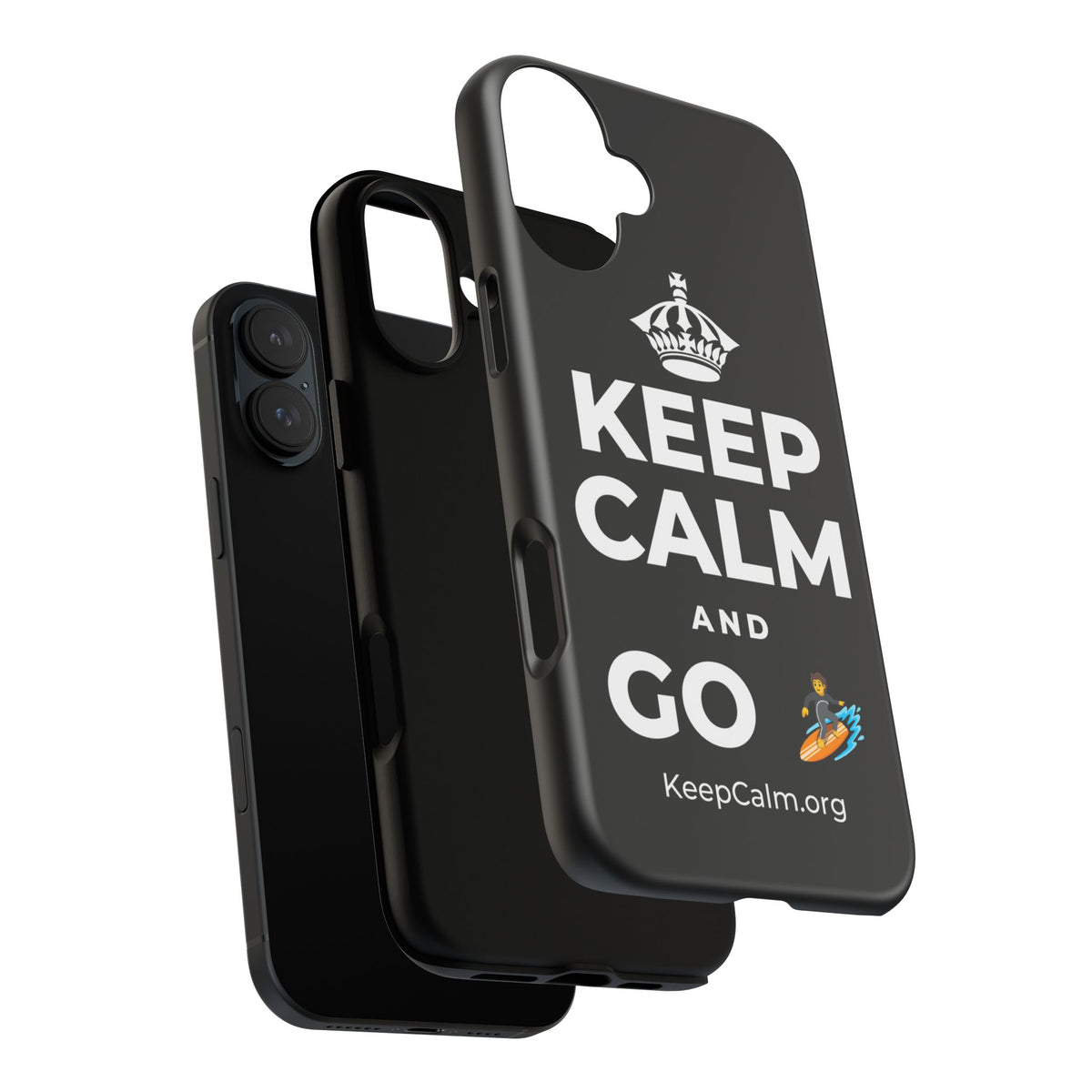 KEEP CALM AND GO 🏄 Phone Case