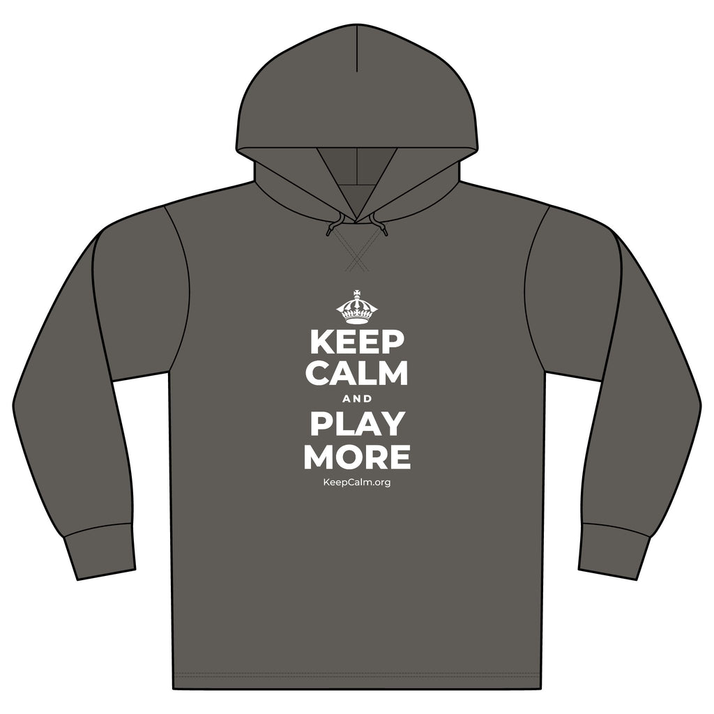 KEEP CALM AND PLAY MORE Organic Hoodie Tee