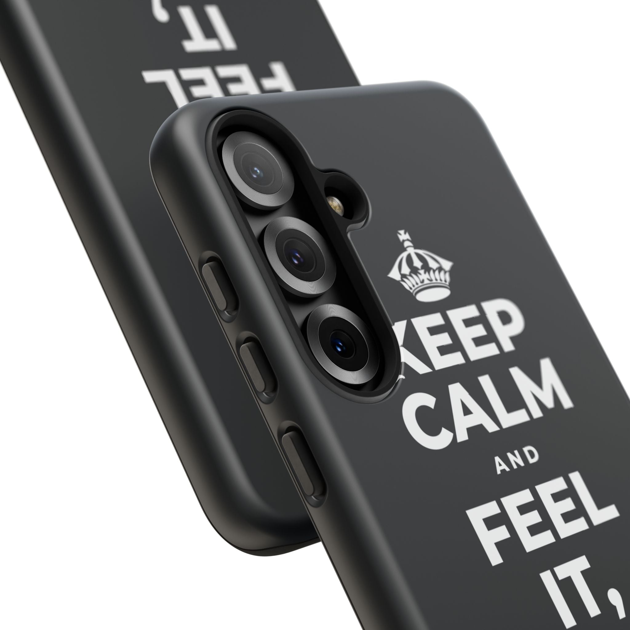 KEEP CALM AND FEEL IT, NOT FEED IT Phone Case (Dark)