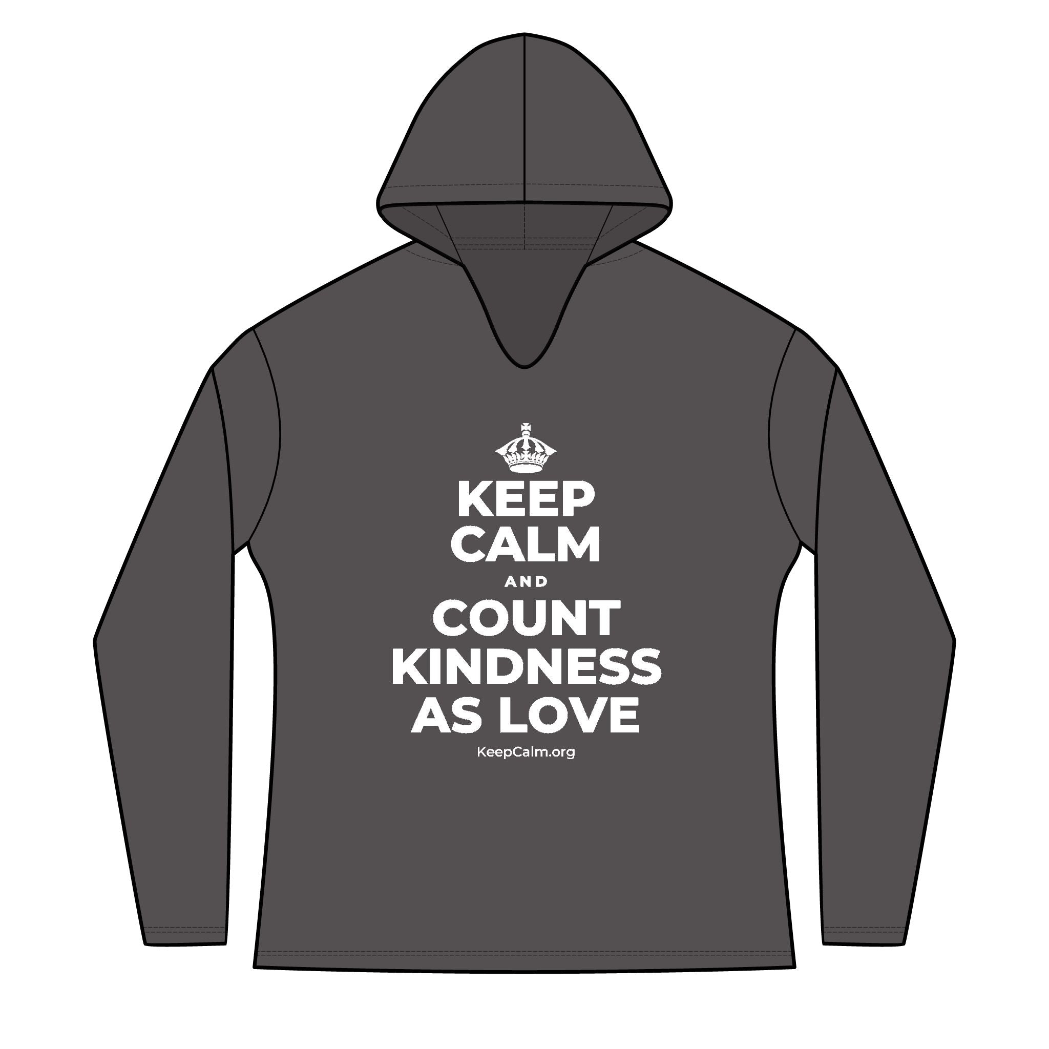 KEEP CALM AND COUNT KINDNESS AS LOVE Women's Long Sleeve Hoodie