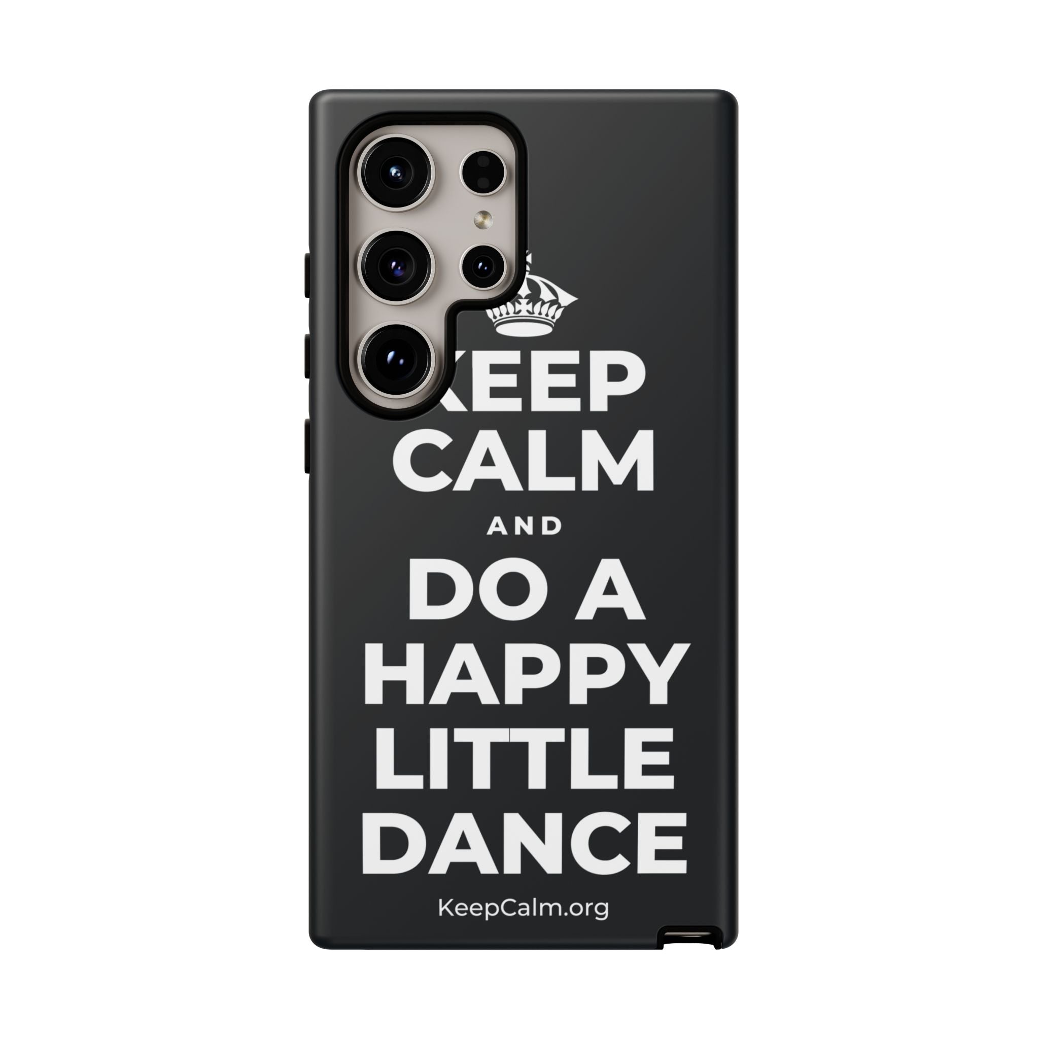 KEEP CALM AND DO A HAPPY LITTLE DANCE Phone Case (Dark)