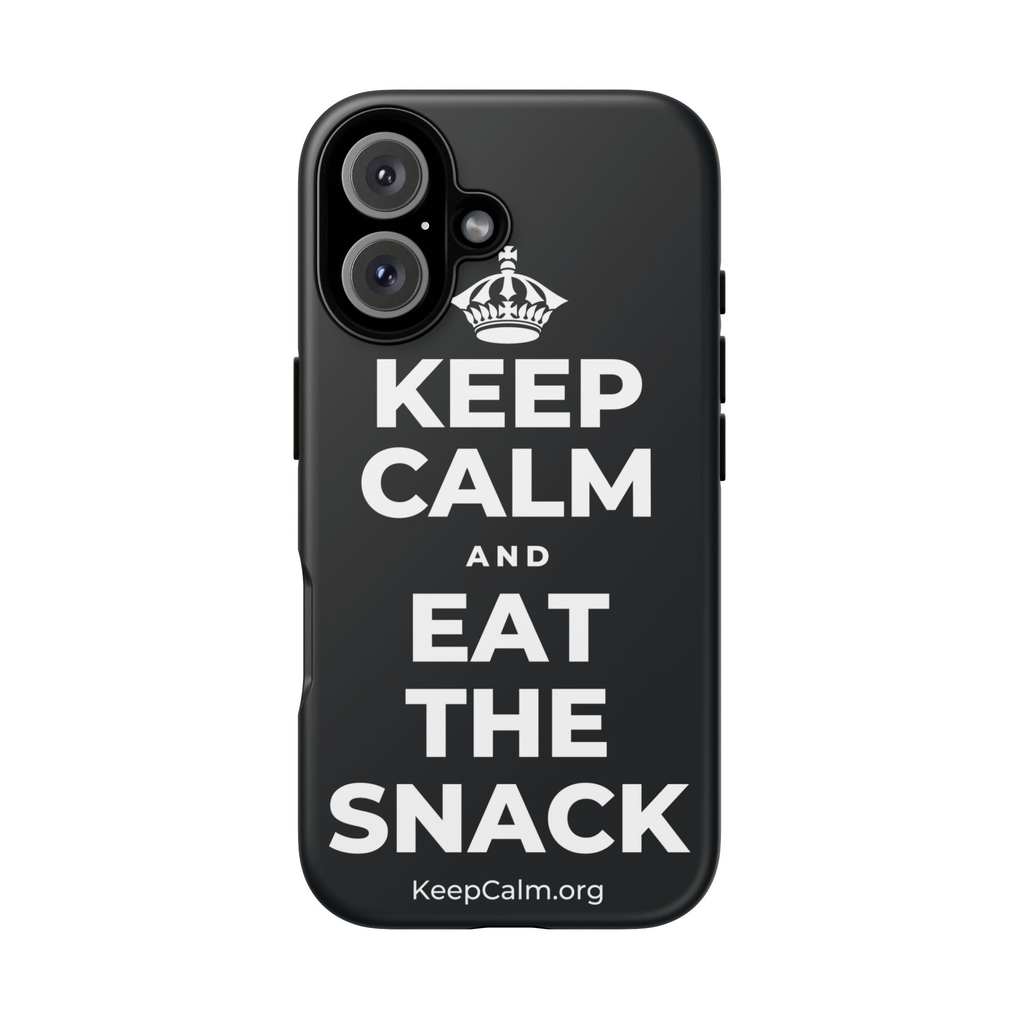 KEEP CALM AND EAT THE SNACK Phone Case (Dark)