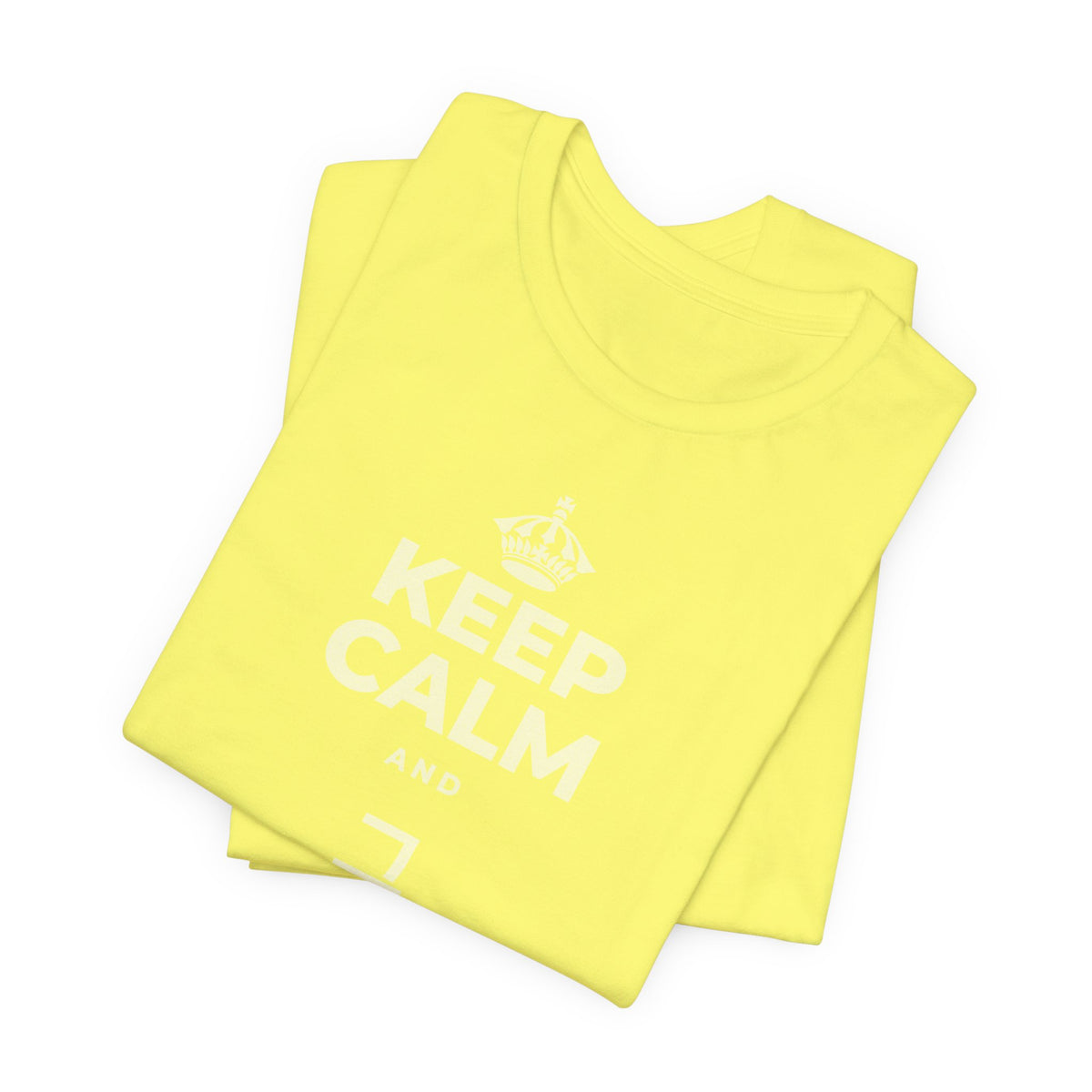 KEEP CALM AND 그 질문을 해요 T-Shirt (Soft Cream–Heather Mauve)